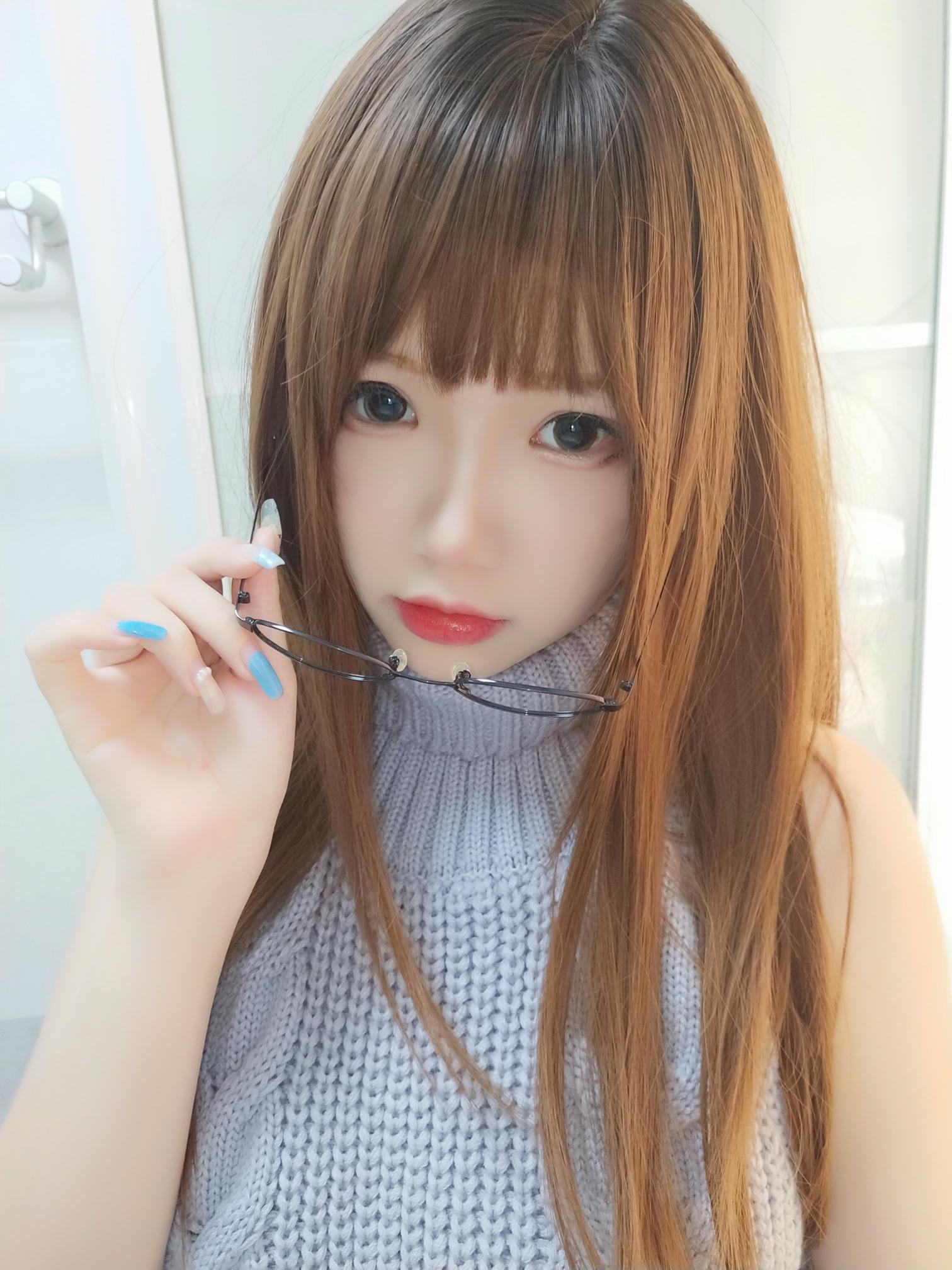 雪晴Astra 自撮りVol.23 黑丝漏背毛衣 [154P19V-1.51GB]_第5集