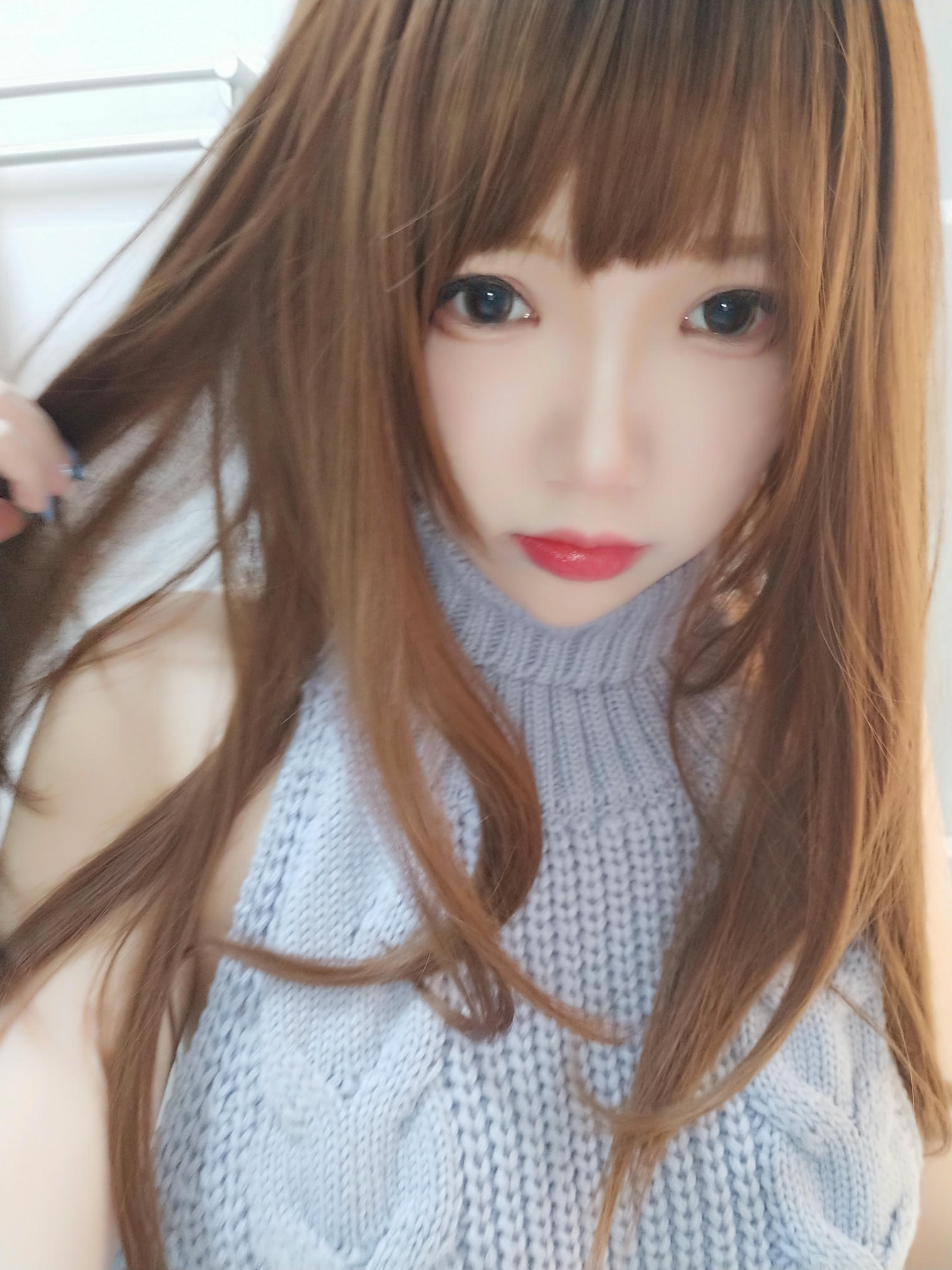 雪晴Astra 自撮りVol.23 黑丝漏背毛衣 [154P19V-1.51GB]_第5集