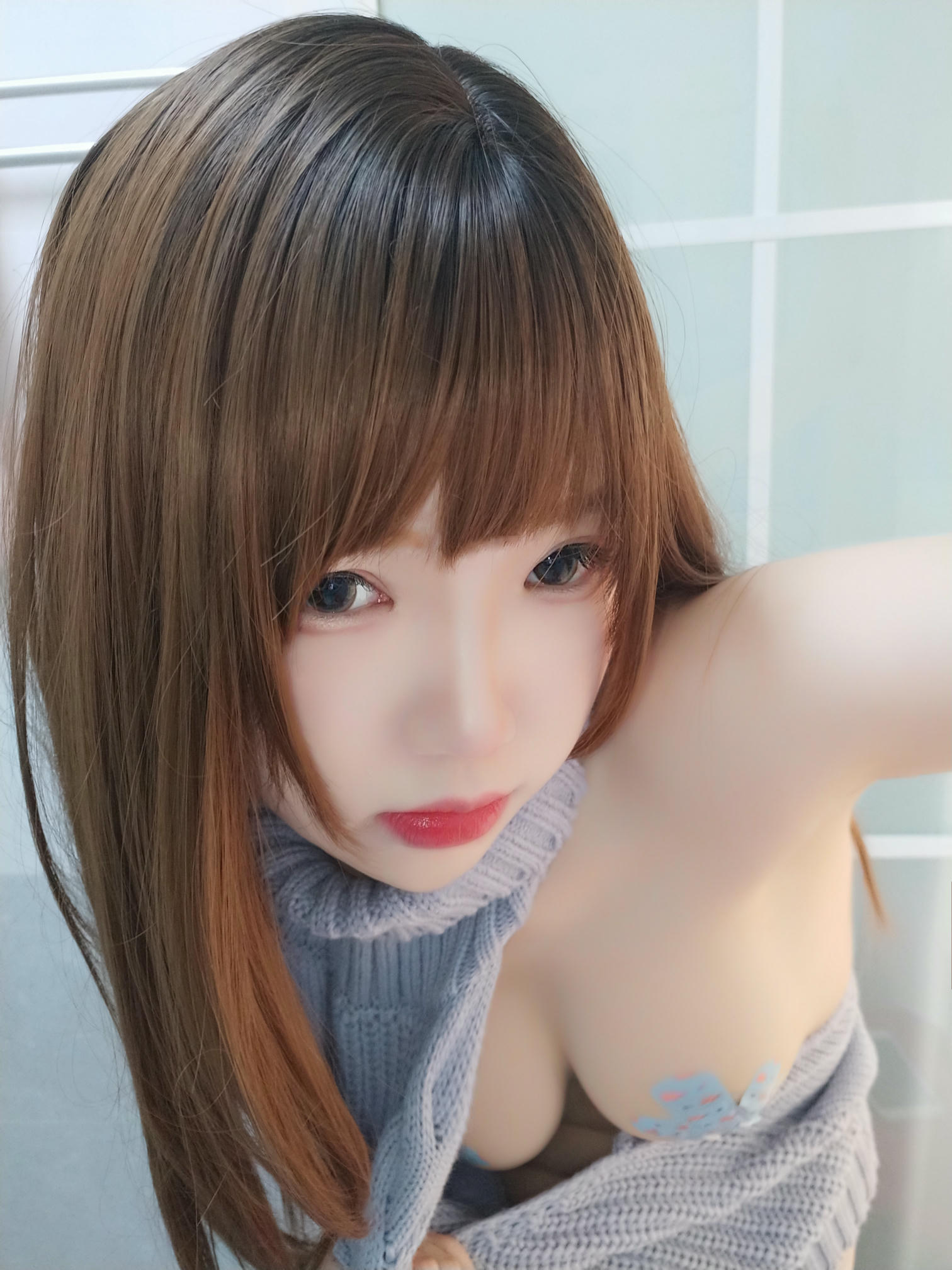 雪晴Astra 自撮りVol.23 黑丝漏背毛衣 [154P19V-1.51GB]_第5集