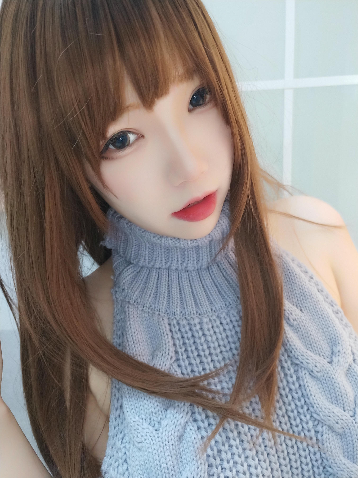 雪晴Astra 自撮りVol.23 黑丝漏背毛衣 [154P19V-1.51GB]_第5集