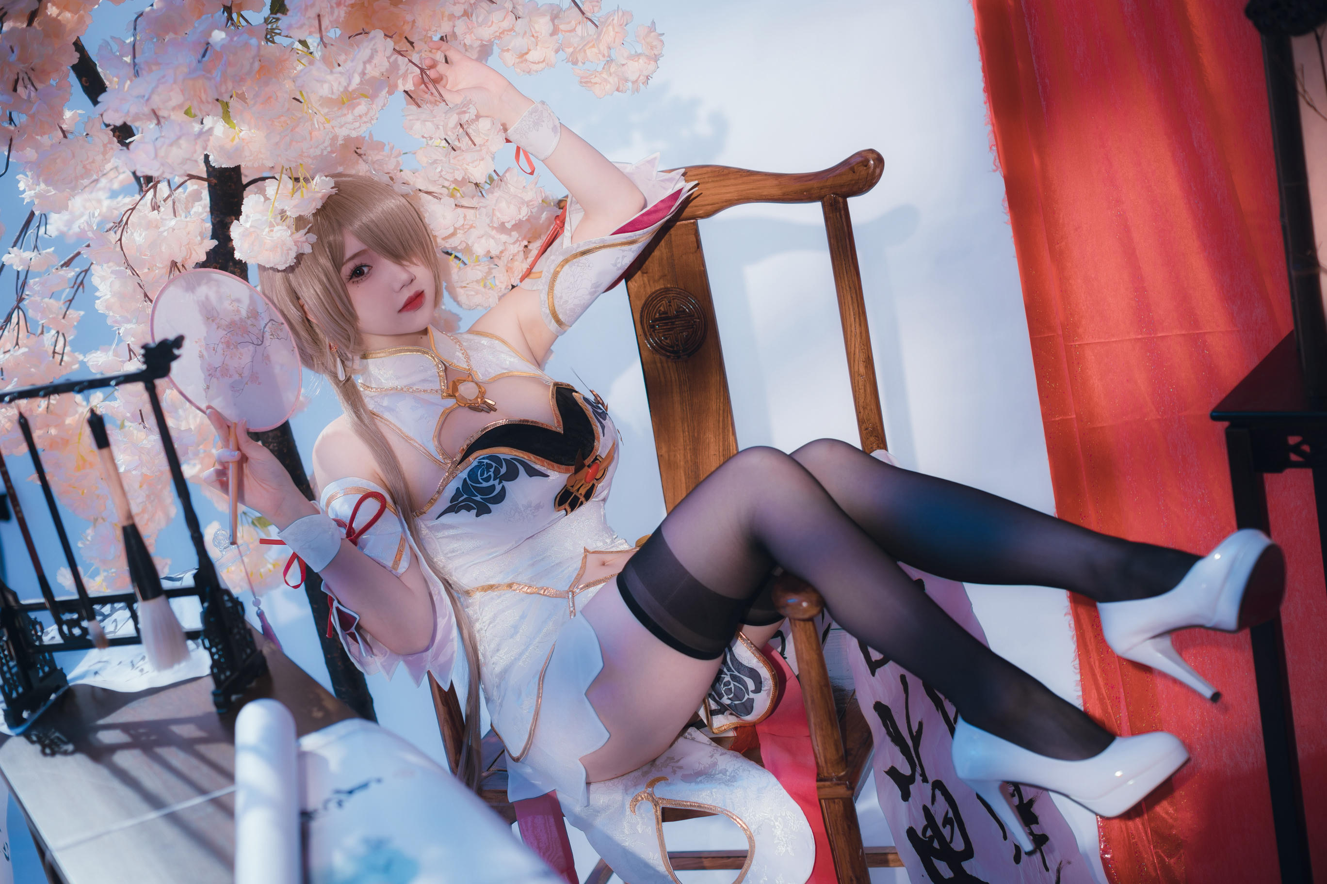 雪晴Astra NO.036 崩坏3 丽塔·浣溪沙旗袍 [56P5V 285MB]_第1集