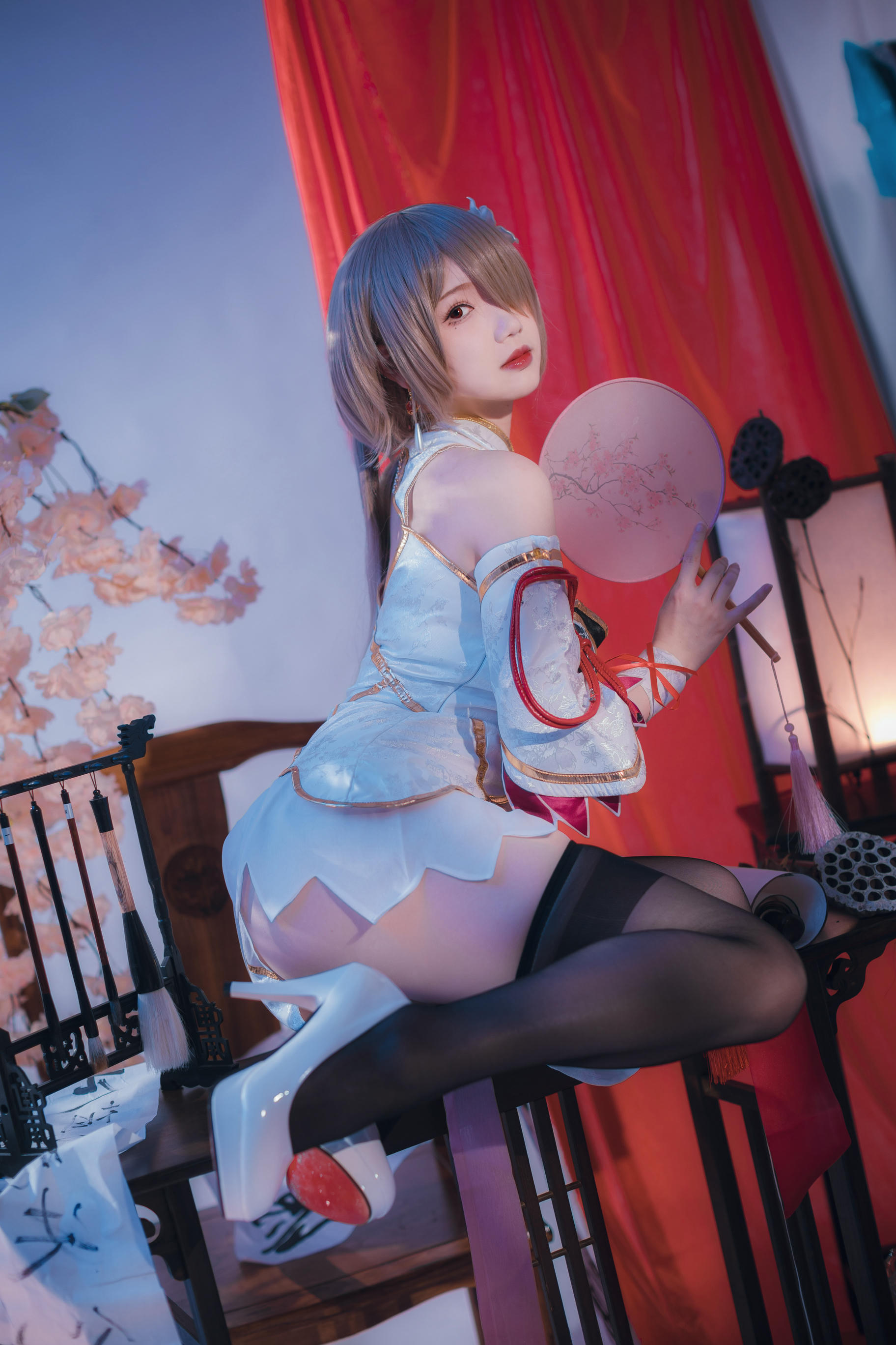 雪晴Astra NO.036 崩坏3 丽塔·浣溪沙旗袍 [56P5V 285MB]_第2集