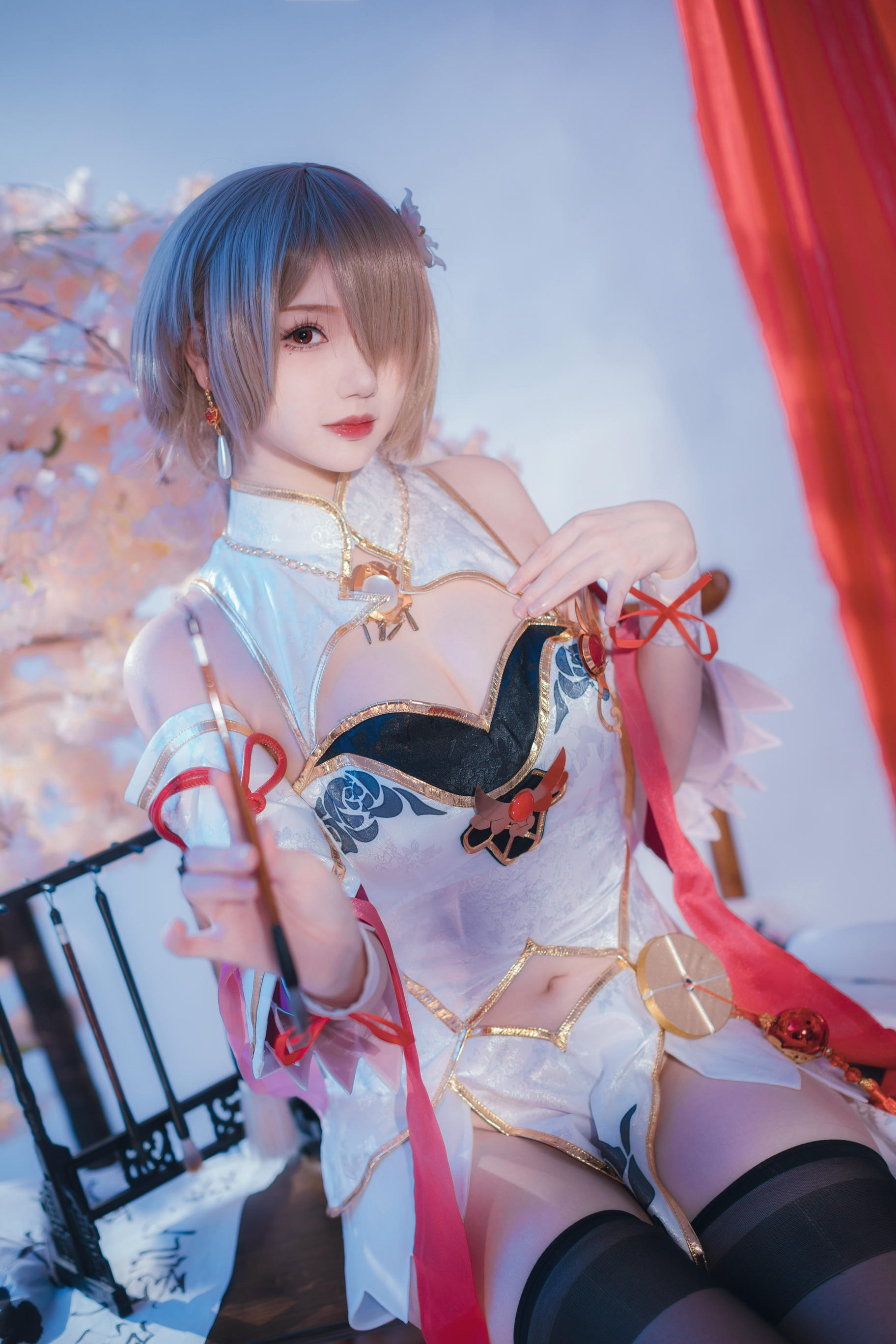 雪晴Astra NO.036 崩坏3 丽塔·浣溪沙旗袍 [56P5V 285MB]_第2集