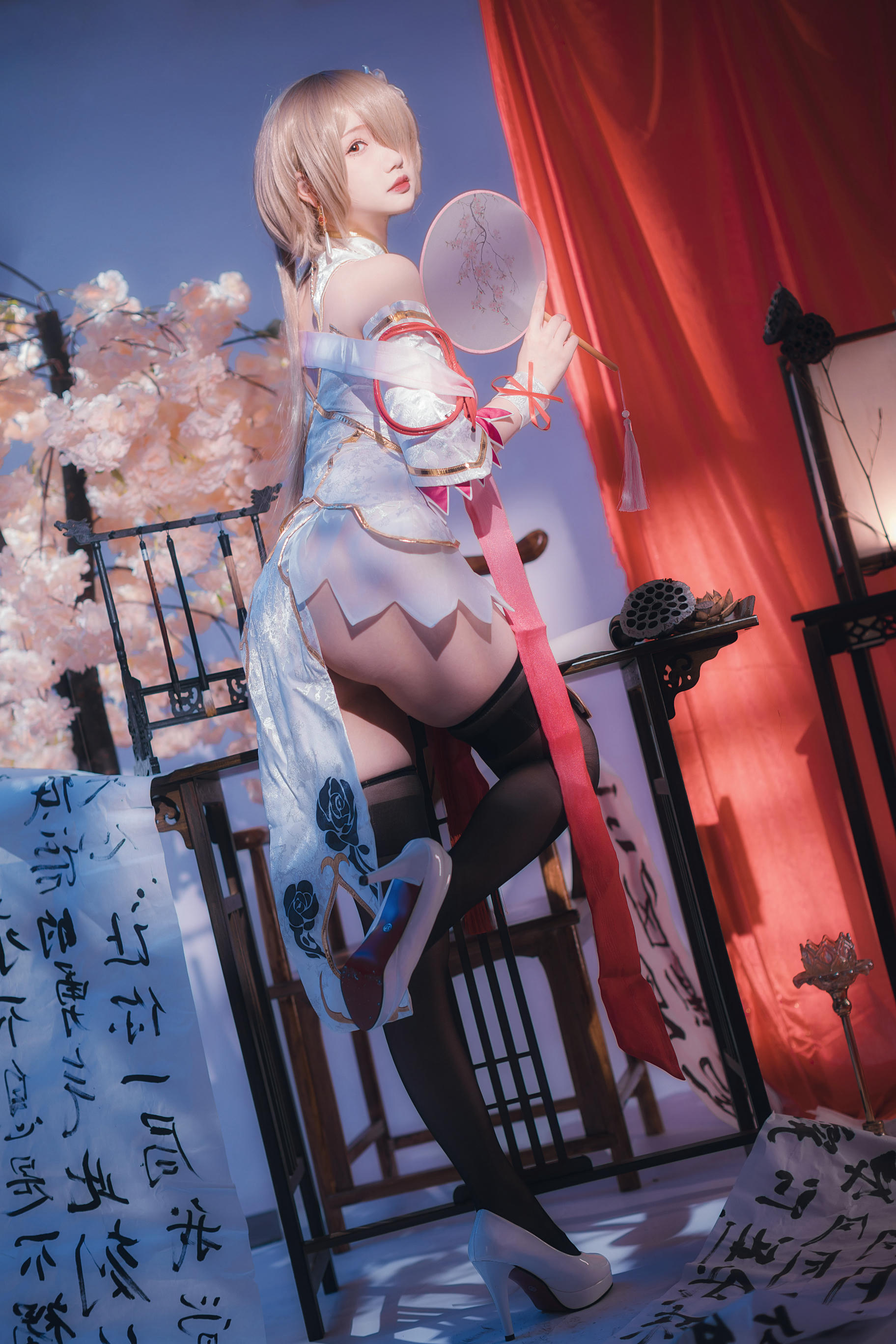 雪晴Astra NO.036 崩坏3 丽塔·浣溪沙旗袍 [56P5V 285MB]_第2集