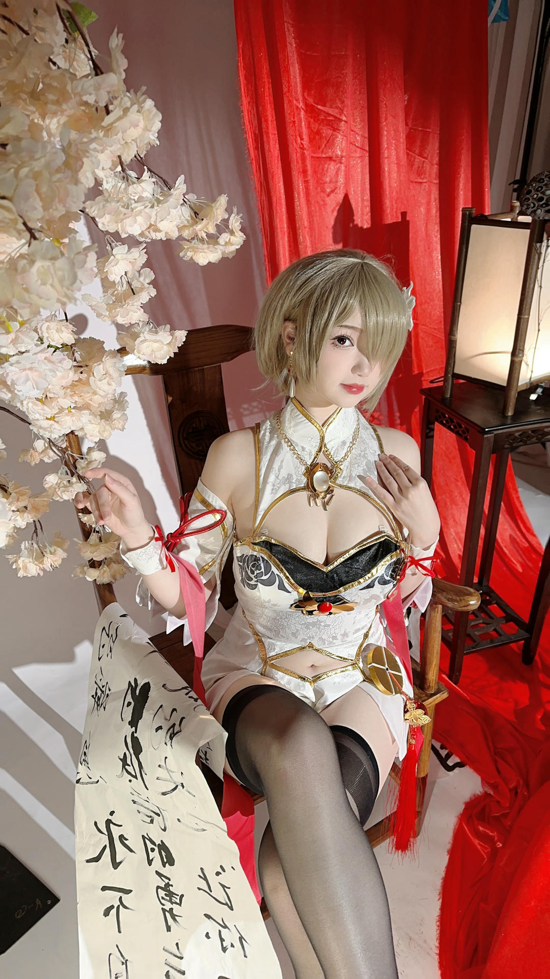 雪晴Astra NO.036 崩坏3 丽塔·浣溪沙旗袍 [56P5V 285MB]_第3集