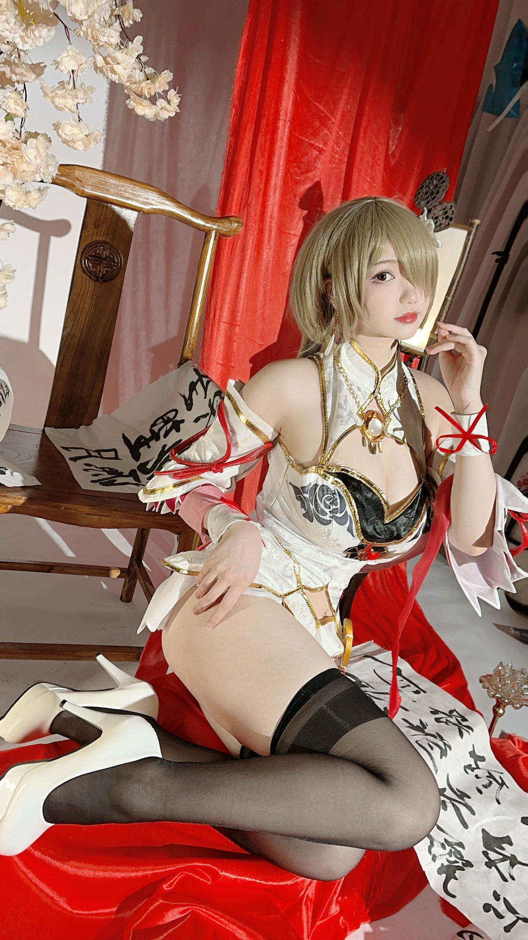 雪晴Astra NO.036 崩坏3 丽塔·浣溪沙旗袍 [56P5V 285MB]_第3集