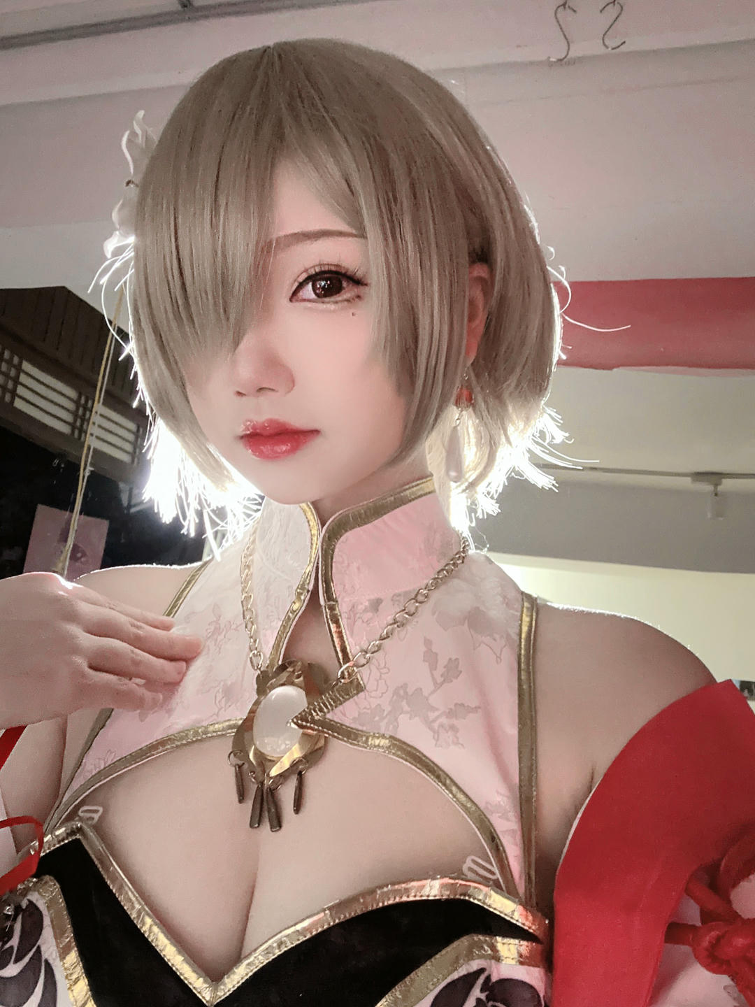 雪晴Astra NO.036 崩坏3 丽塔·浣溪沙旗袍 [56P5V 285MB]_第3集