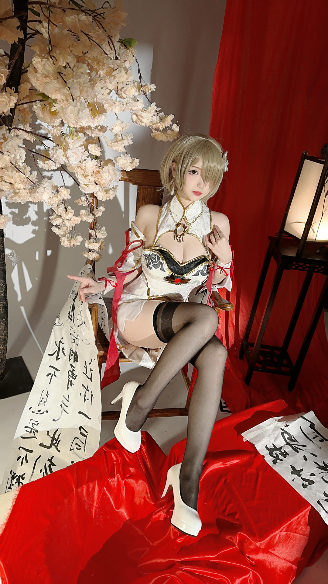 雪晴Astra NO.036 崩坏3 丽塔·浣溪沙旗袍 [56P5V 285MB]_第3集