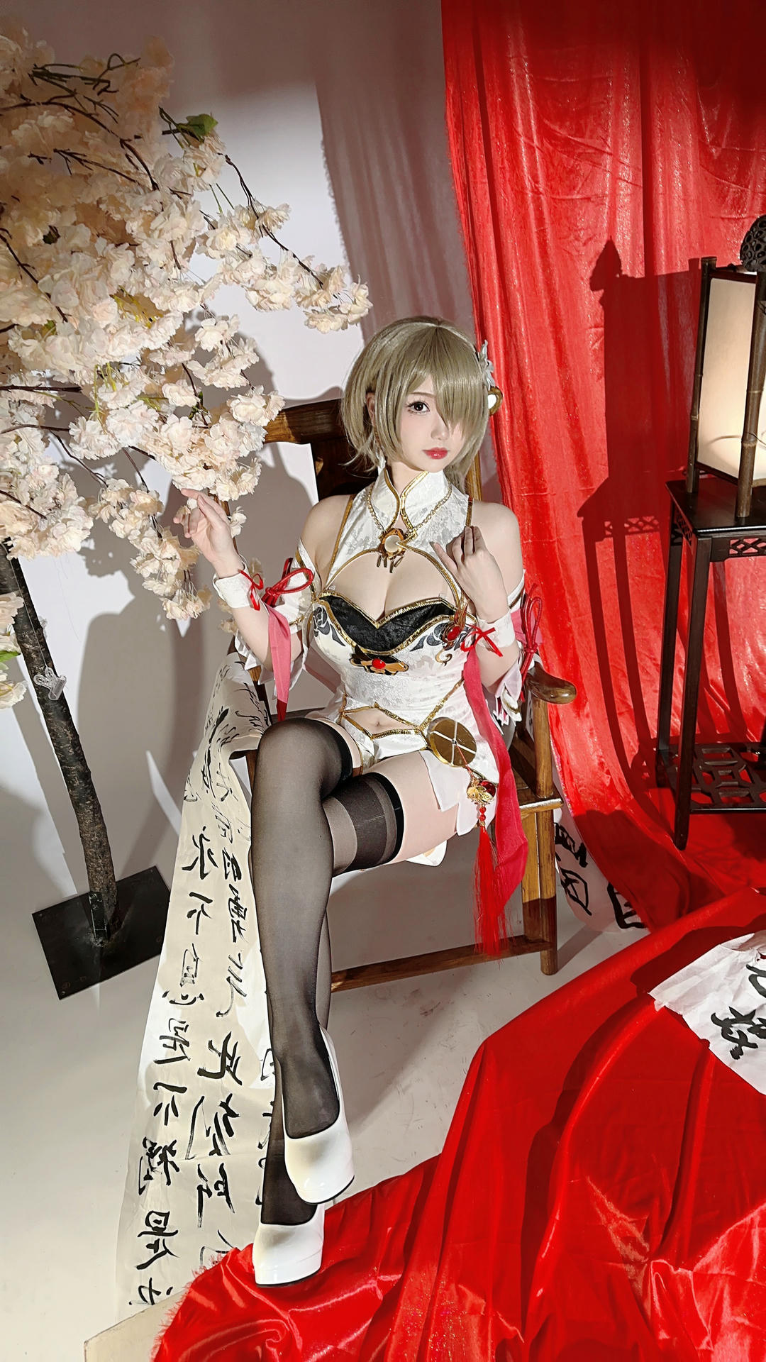 雪晴Astra NO.036 崩坏3 丽塔·浣溪沙旗袍 [56P5V 285MB]_第3集