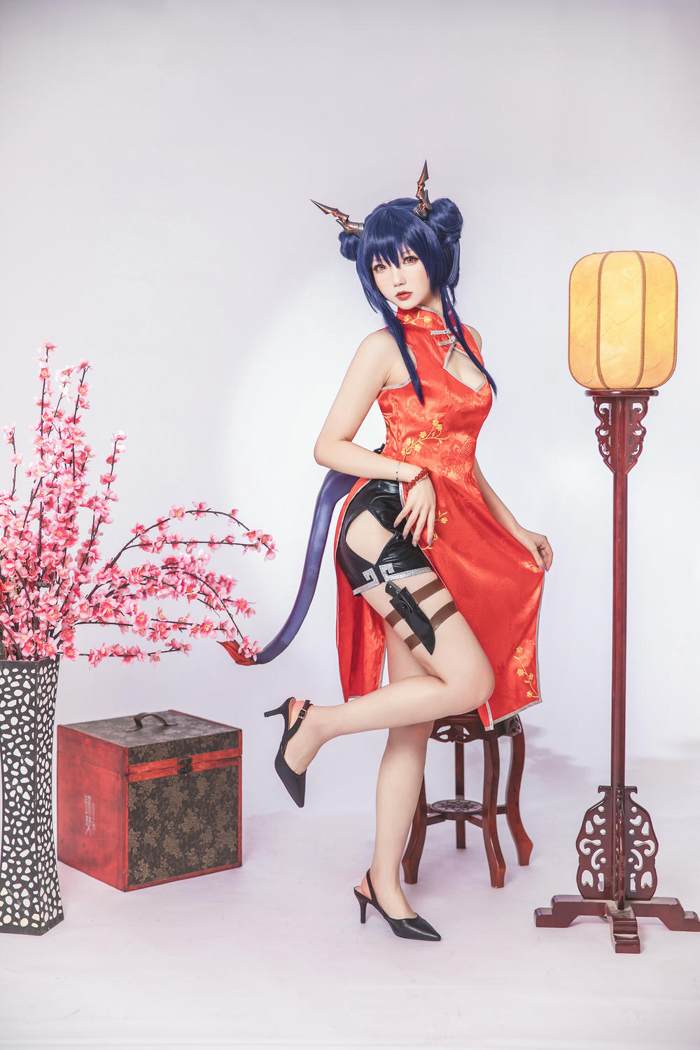 雪晴Astra NO.047 明日方舟 陈 旗袍 [17P-56MB]_第1集