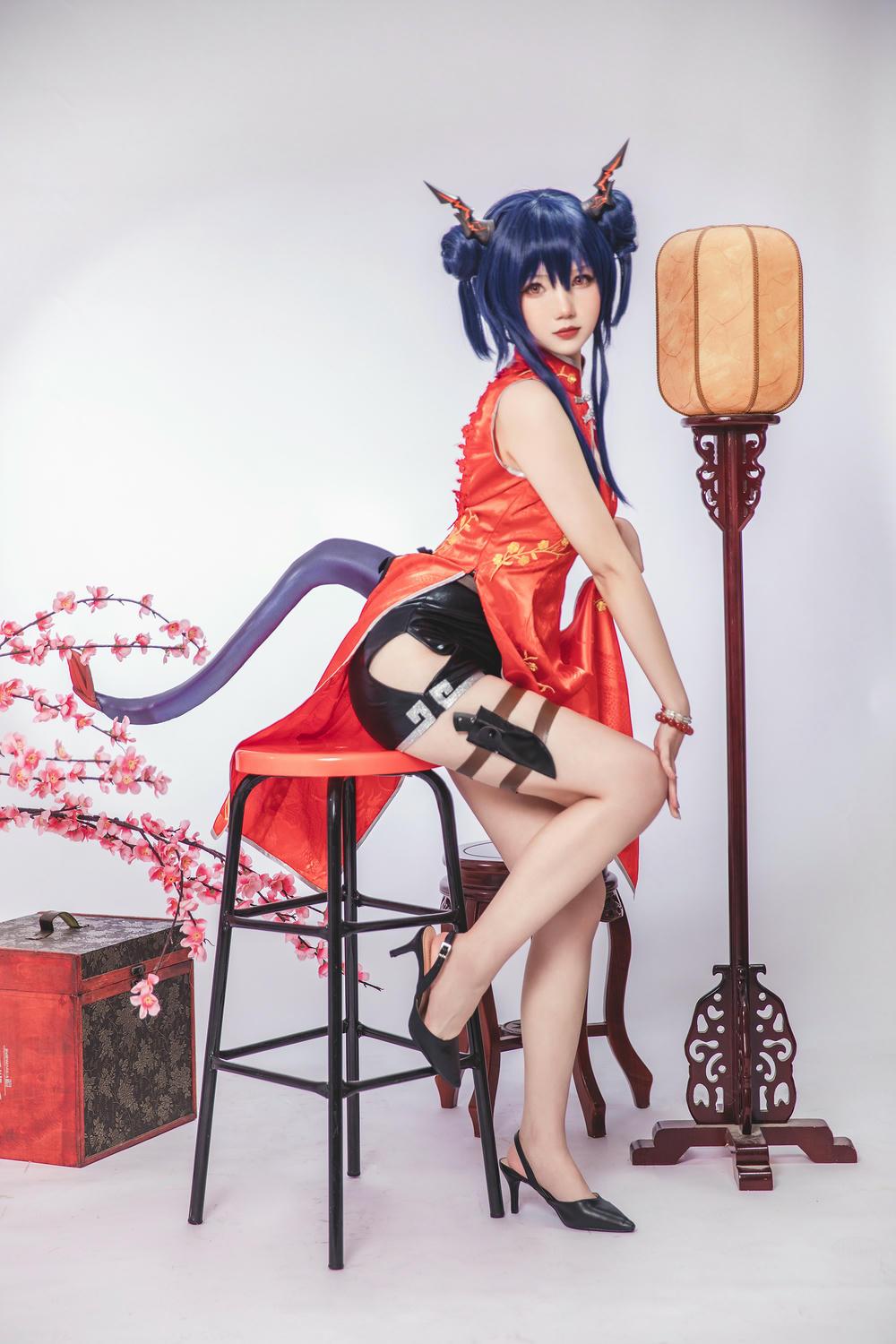 雪晴Astra NO.047 明日方舟 陈 旗袍 [17P-56MB]_第1集