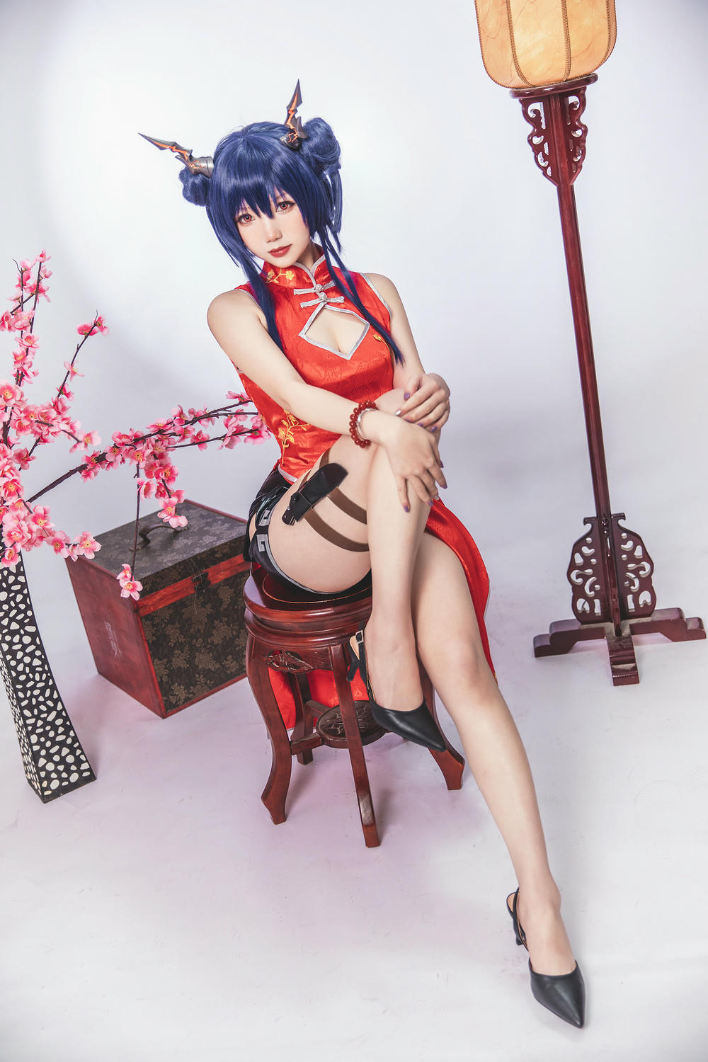 雪晴Astra NO.047 明日方舟 陈 旗袍 [17P-56MB]_第1集