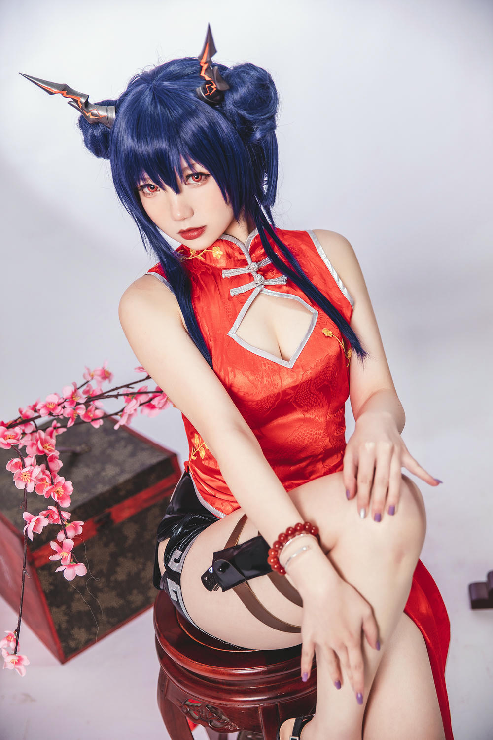 雪晴Astra NO.047 明日方舟 陈 旗袍 [17P-56MB]_第1集