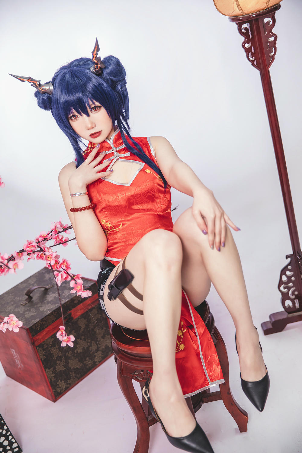 雪晴Astra NO.047 明日方舟 陈 旗袍 [17P-56MB]_第1集