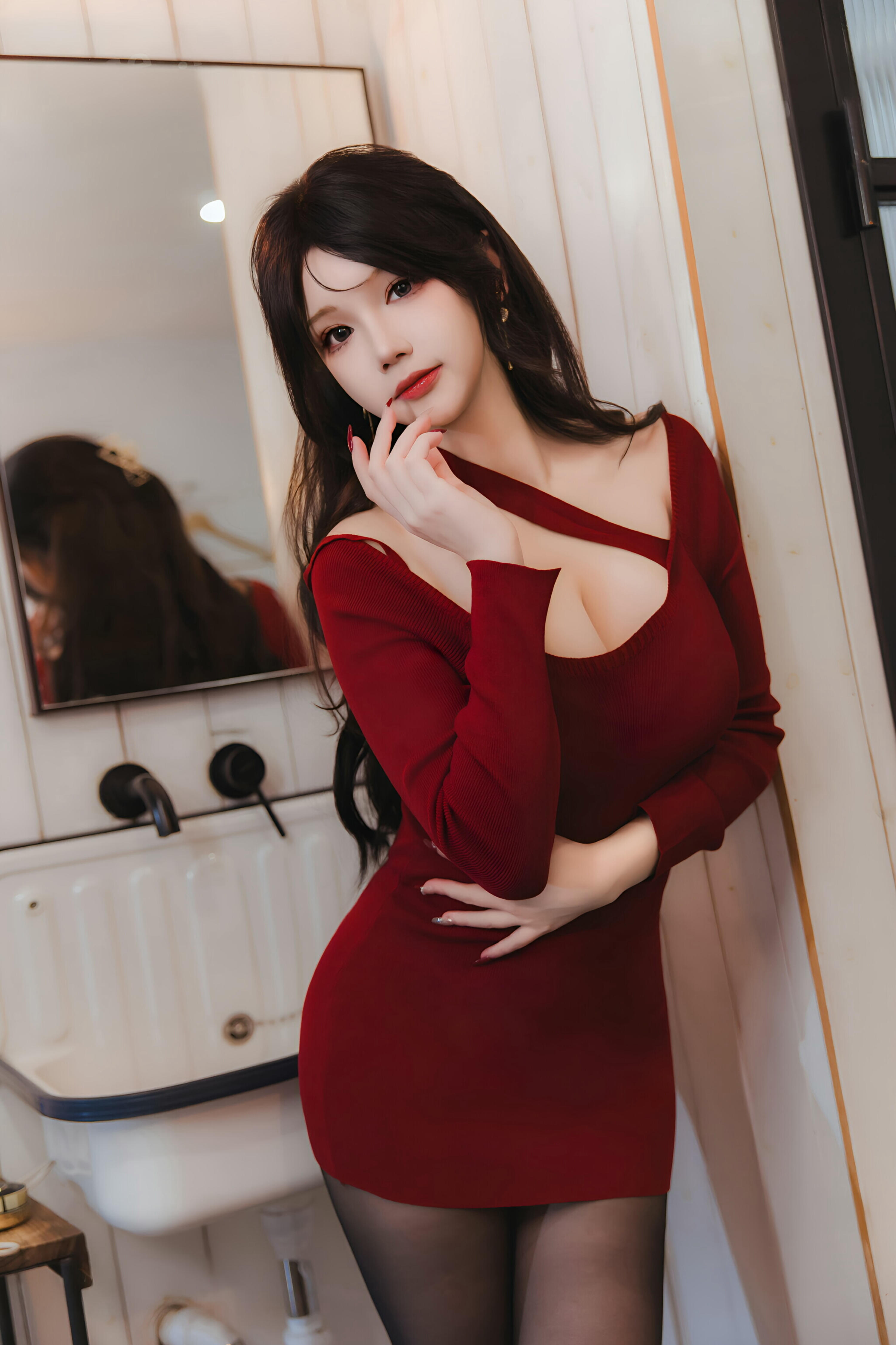 雪晴Astra NO.073 红裙黑丝小娇妻 [65P2V 1.68G]_第1集