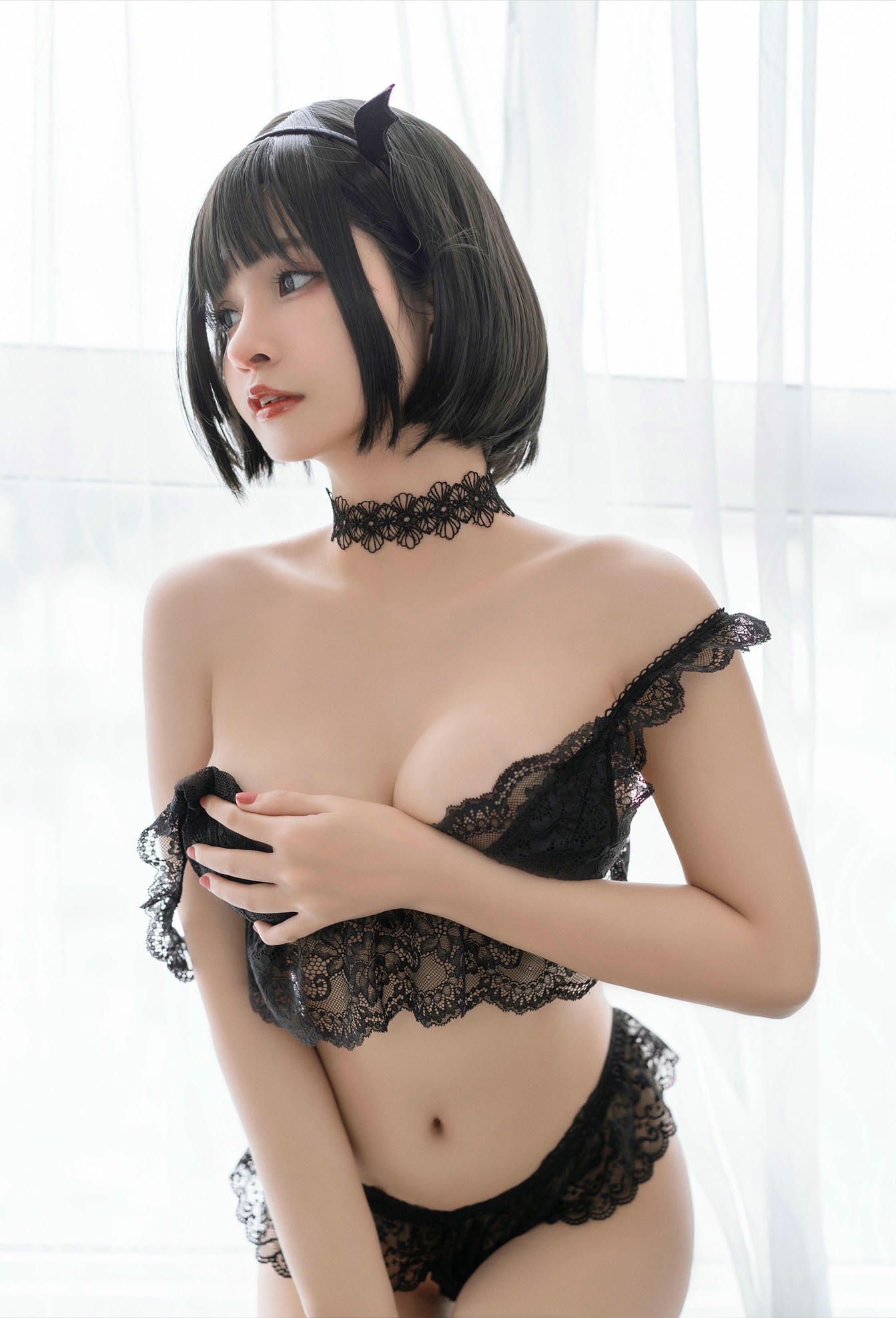 Azami NO.061 Black Lace 黑色蕾丝 [16P-15MB]_第1集