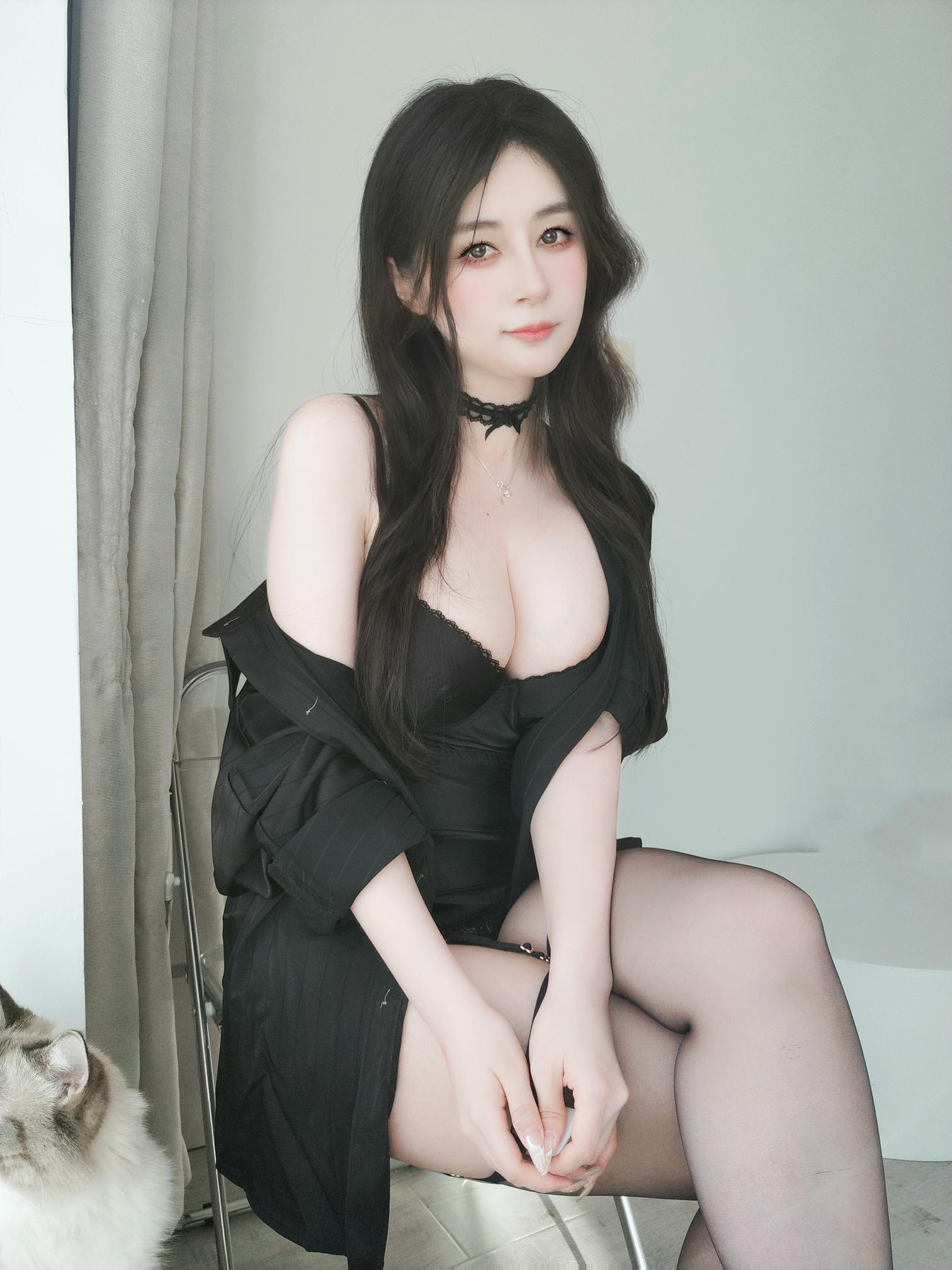 白银81 NO.146 Fantia 2023年10月 [349P8V-2.94GB]-2023-10-16 黒いパジャマ5 [19P-140.09MB]_第1集