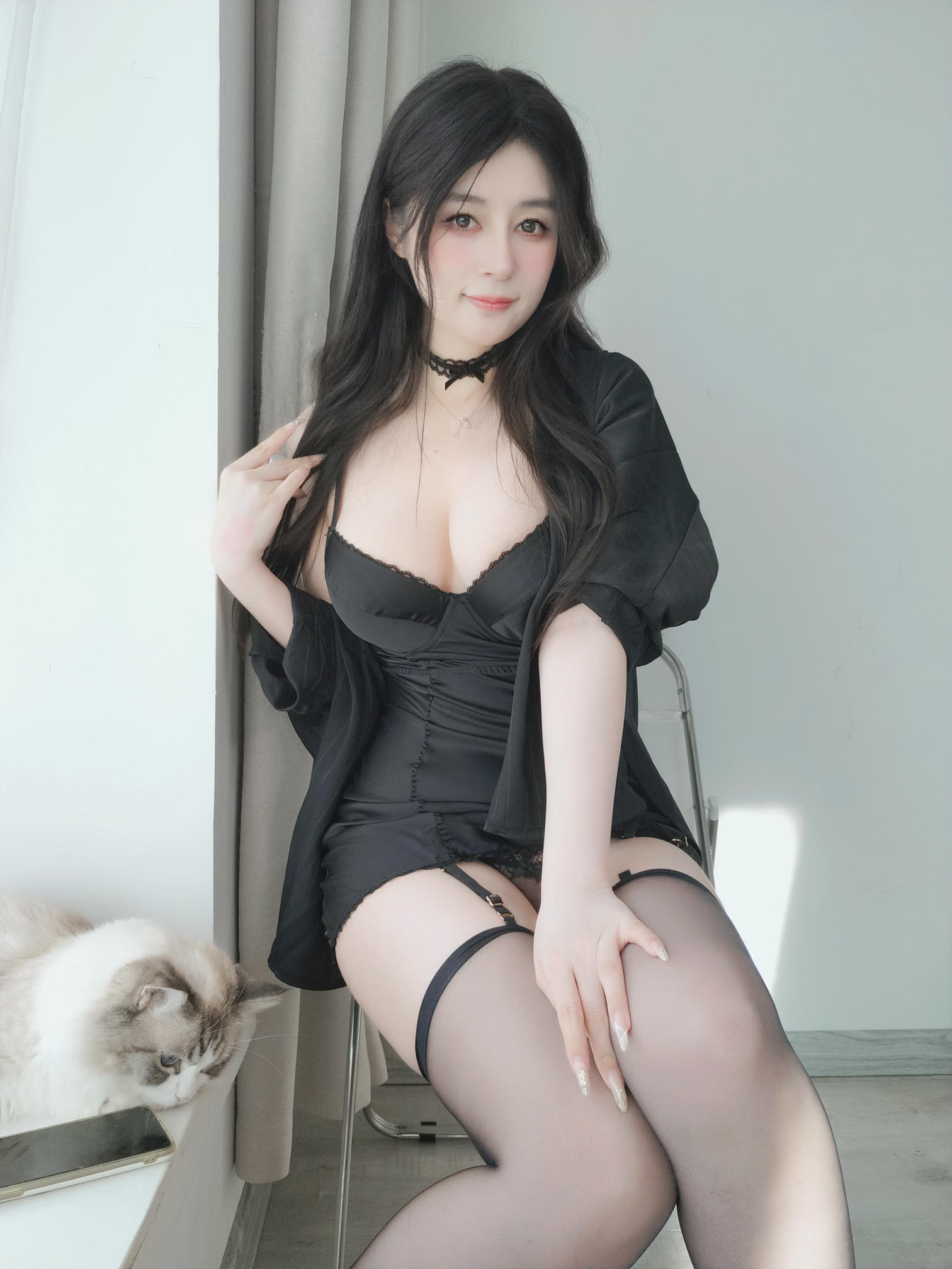 白银81 NO.146 Fantia 2023年10月 [349P8V-2.94GB]-2023-10-16 黒いパジャマ5 [19P-140.09MB]_第1集