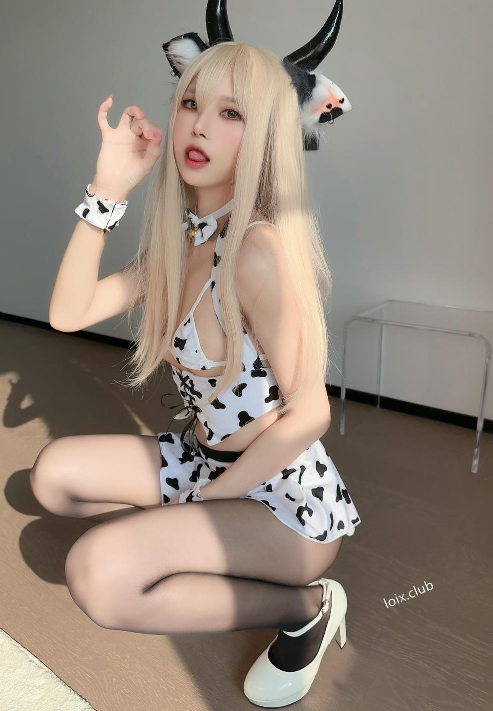 布丁大法 NO.056 奶牛情趣黑丝 [99P2V500MB]_第3集