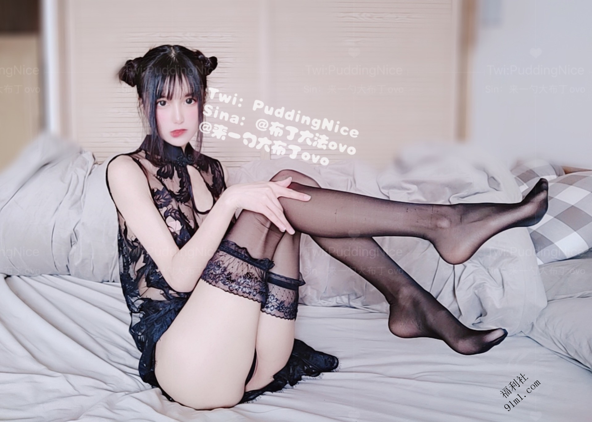 布丁大法 NO.070 黑丝旗袍[76P-6V-222.2M]_第3集