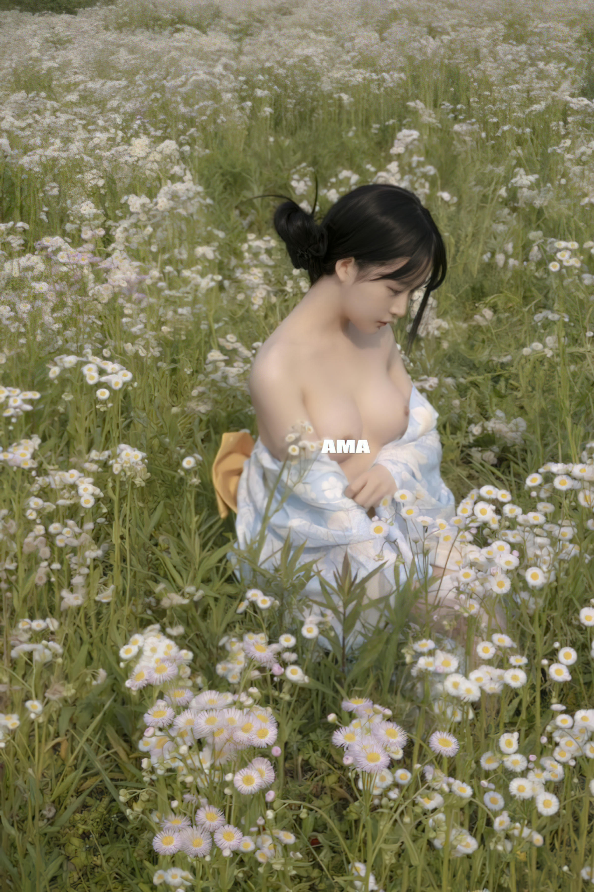 白莉爱吃巧克力 NO.000 马甲xiaoze2022 [195P1V 3.40GB]-NO.02 花海和服 [18p]_第1集