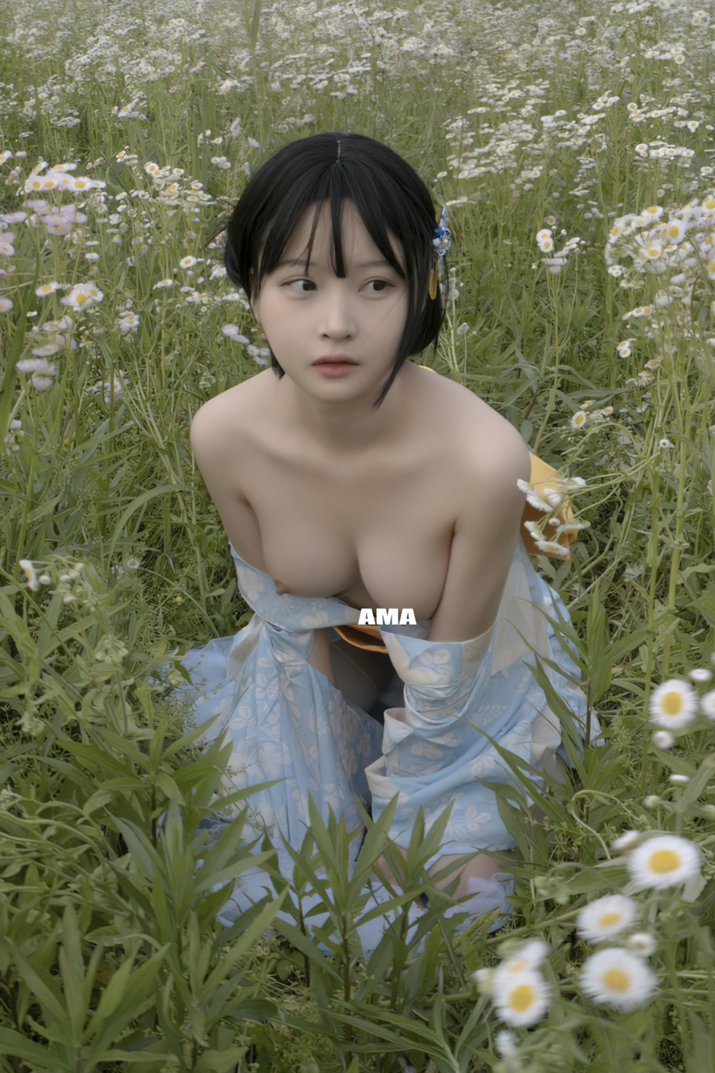 白莉爱吃巧克力 NO.000 马甲xiaoze2022 [195P1V 3.40GB]-NO.02 花海和服 [18p]_第1集