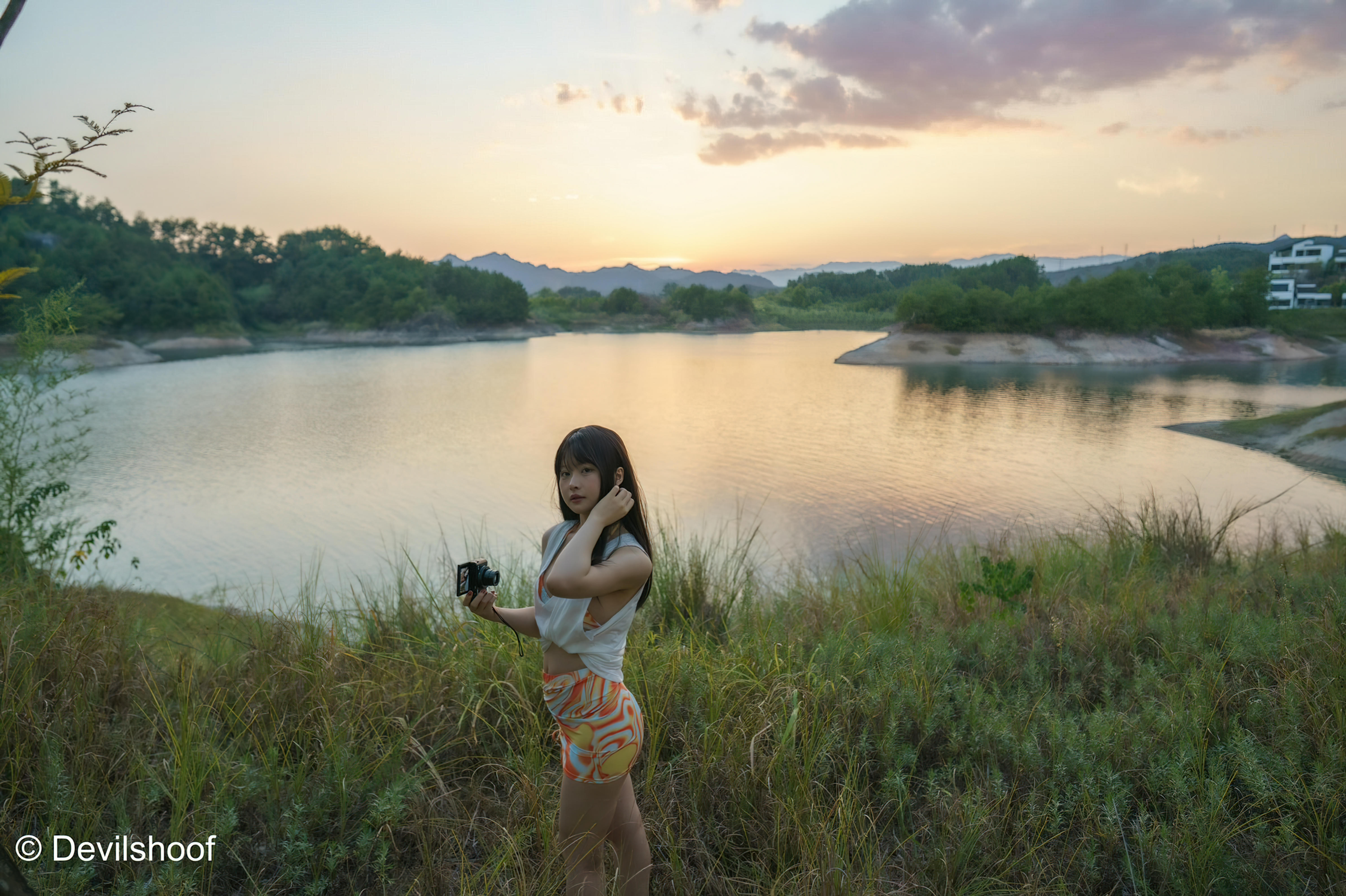 白莉爱吃巧克力 NO.000 马甲xiaoze2022 [195P1V 3.40GB]-NO.23 千岛湖 [16p]_第1集