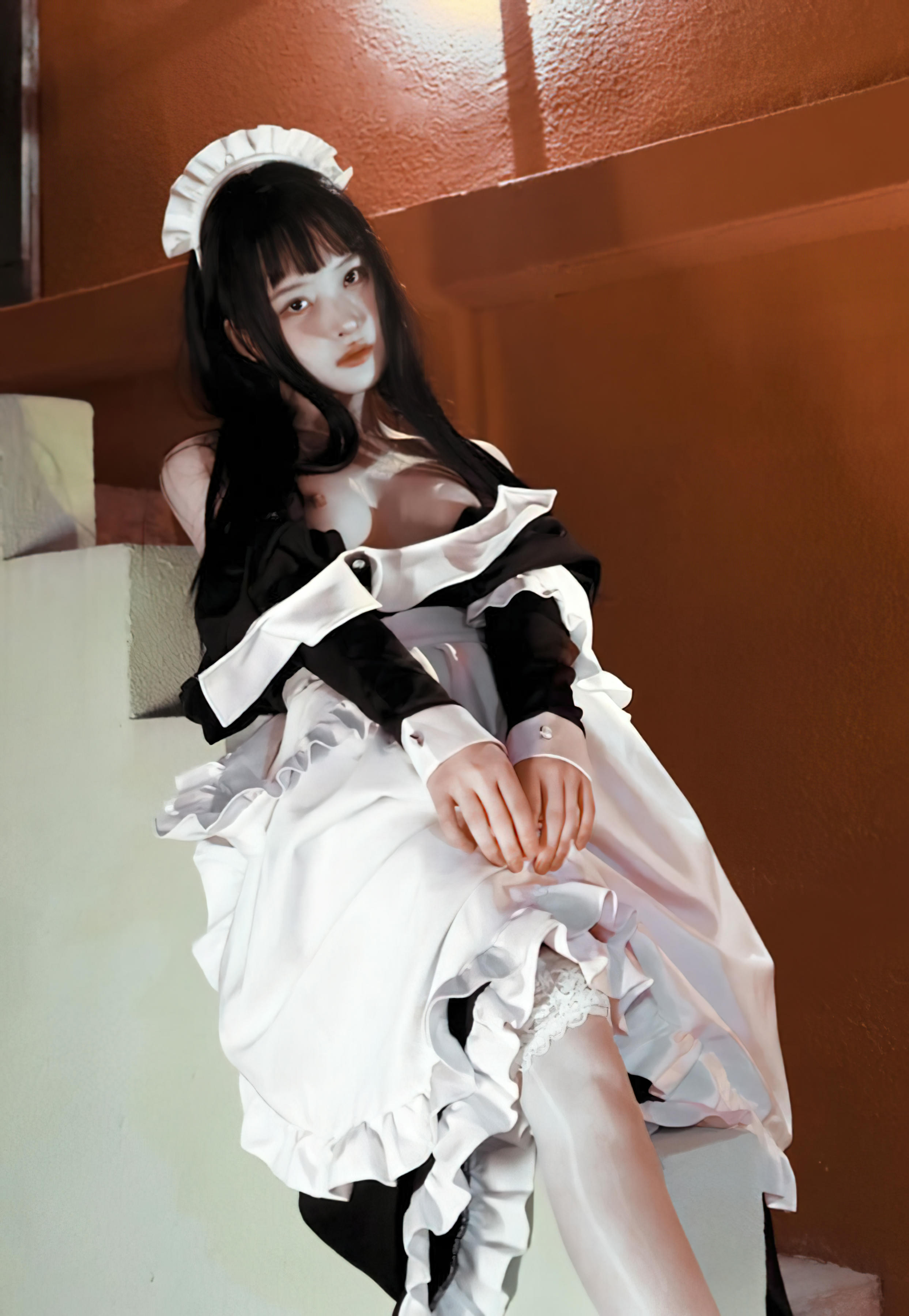 白莉爱吃巧克力 NO.000 马甲xiaoze2022 [195P1V 3.40GB]-NO.03 私房女仆 [25p]_第2集