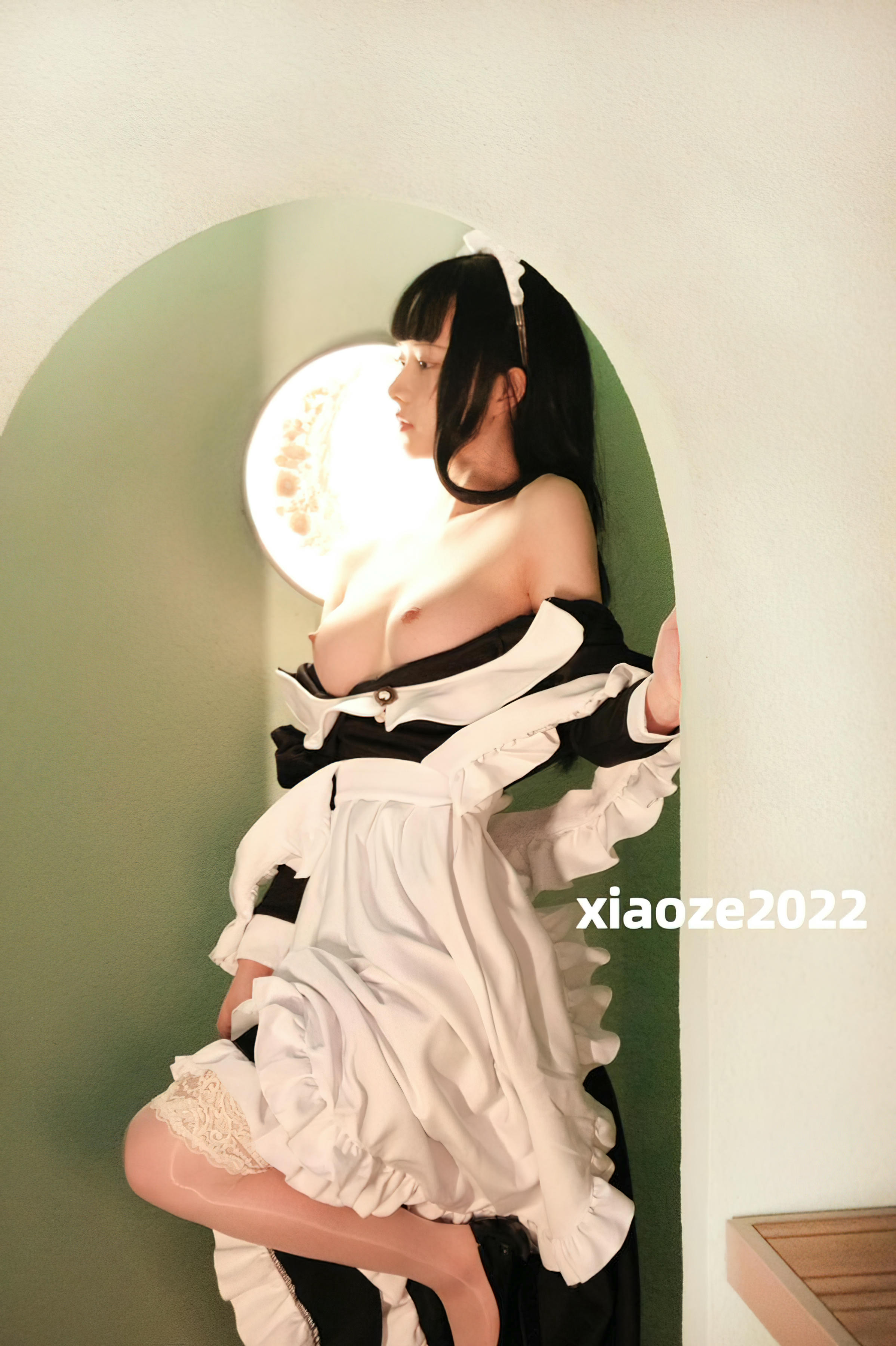 白莉爱吃巧克力 NO.000 马甲xiaoze2022 [195P1V 3.40GB]-NO.03 私房女仆 [25p]_第1集