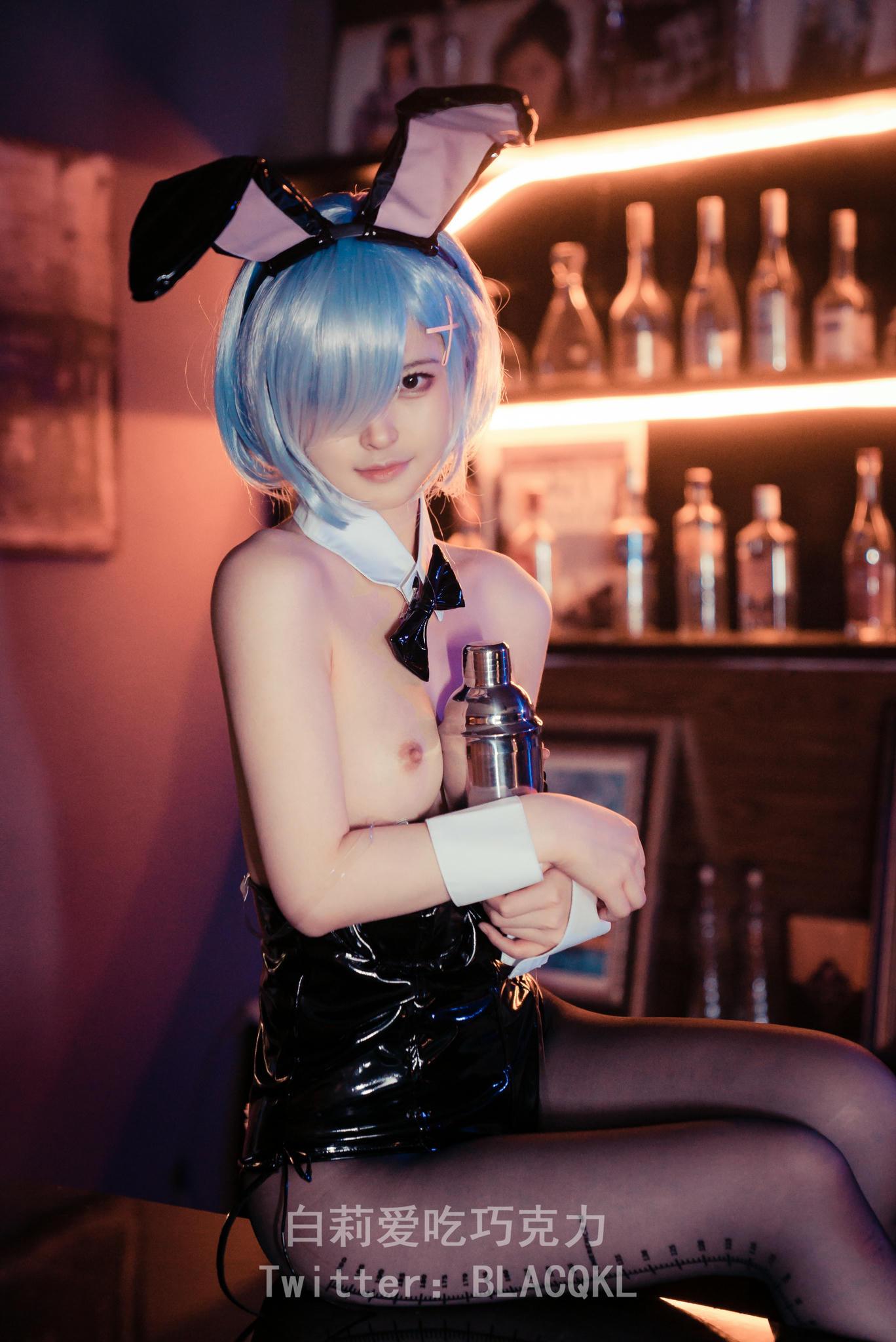 白莉爱吃巧克力 NO.003 雷姆 兔女郎 [71P 663MB]_第3集