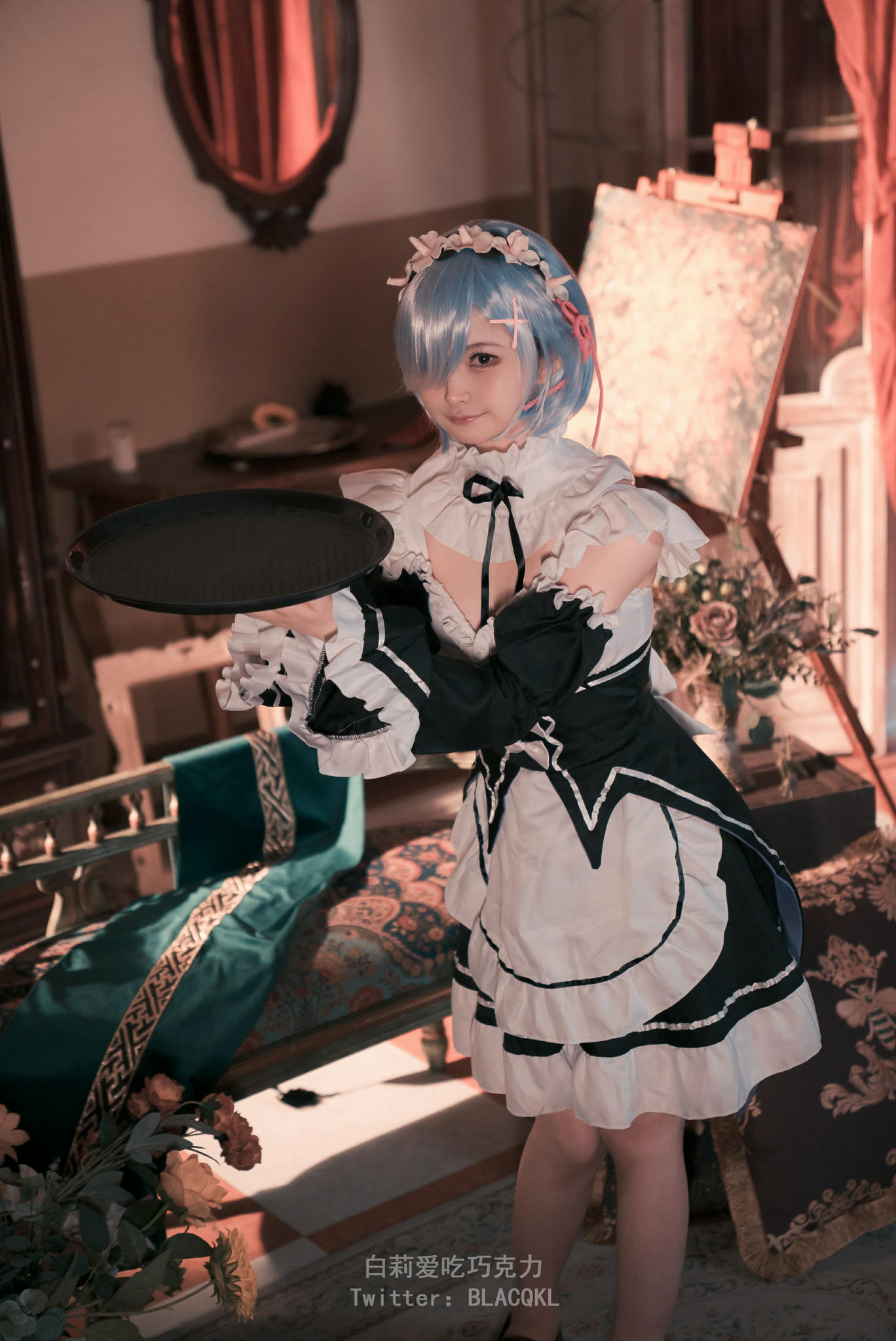 白莉爱吃巧克力 NO.014 蕾姆女仆装 [49P 251MB]_第3集