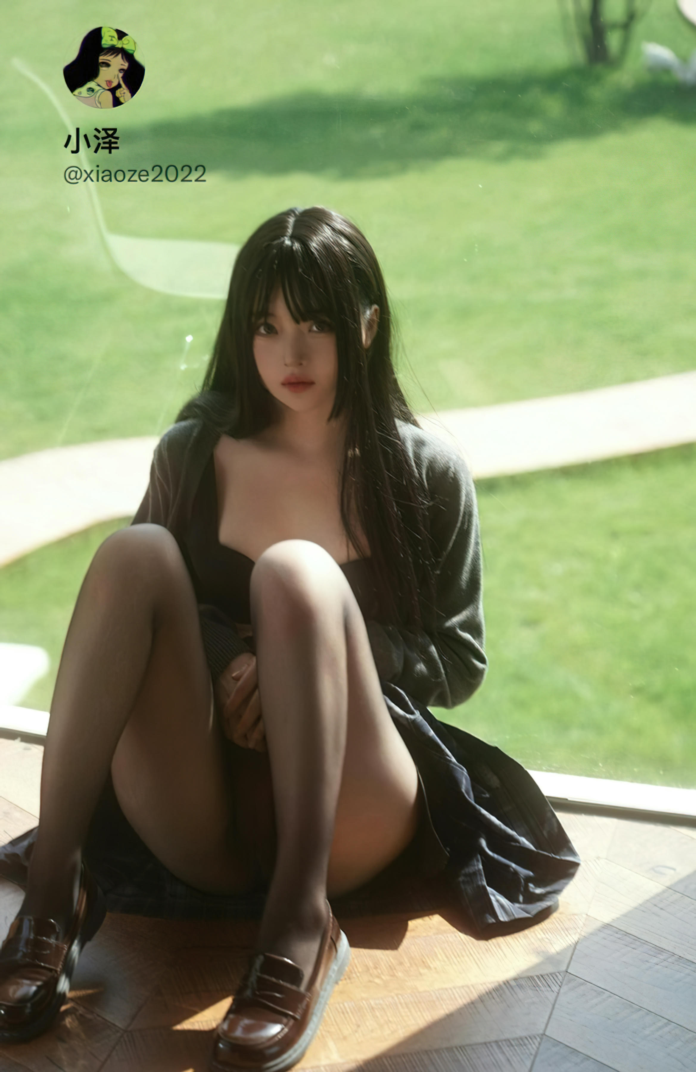 白莉爱吃巧克力 NO.000 马甲xiaoze2022 [195P1V 3.40GB]-NO.08 黑丝JK [6p]_第1集