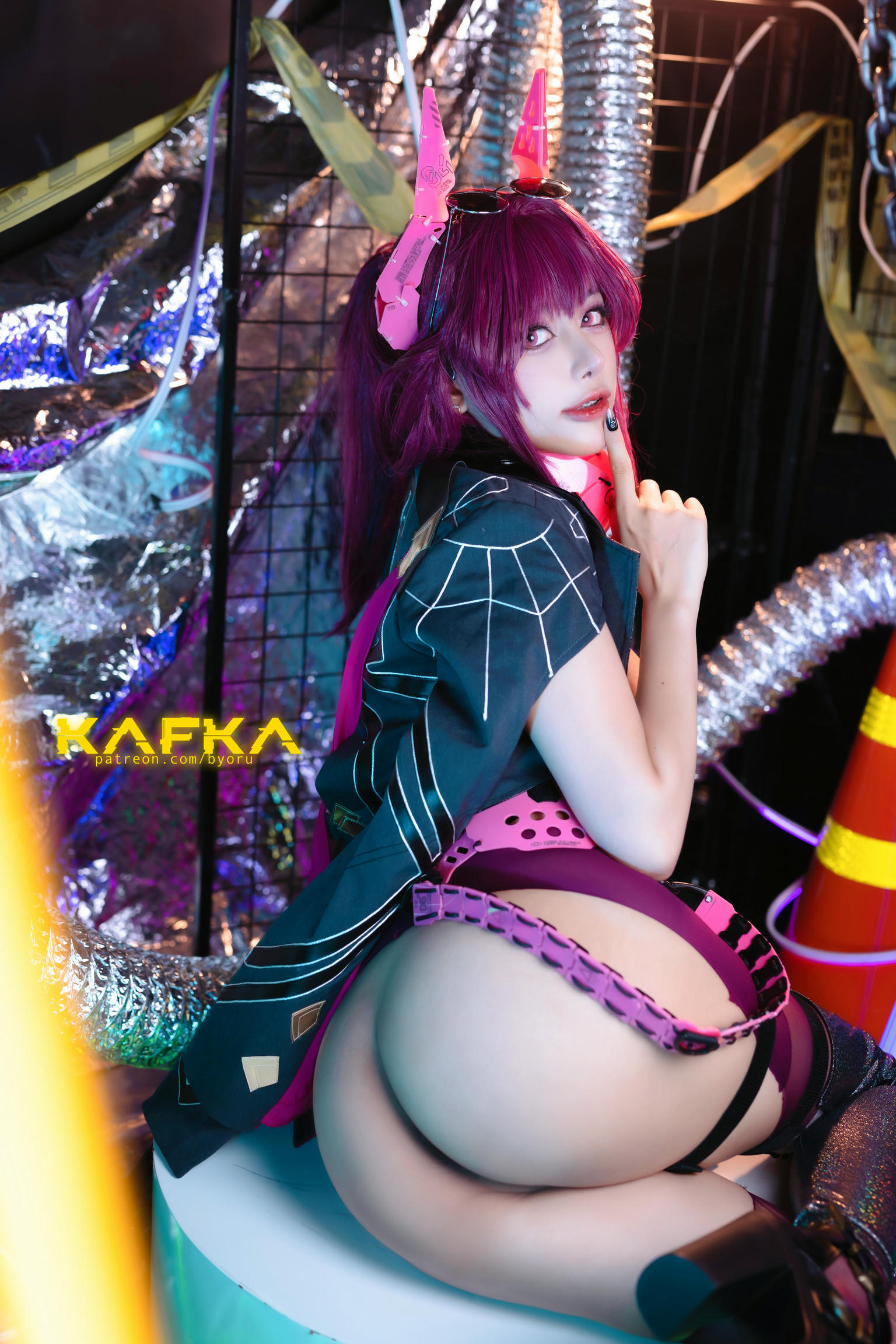 日本coser-Byoru NO.169 Kafka Cyberpink[41P10V-356M]_第1集