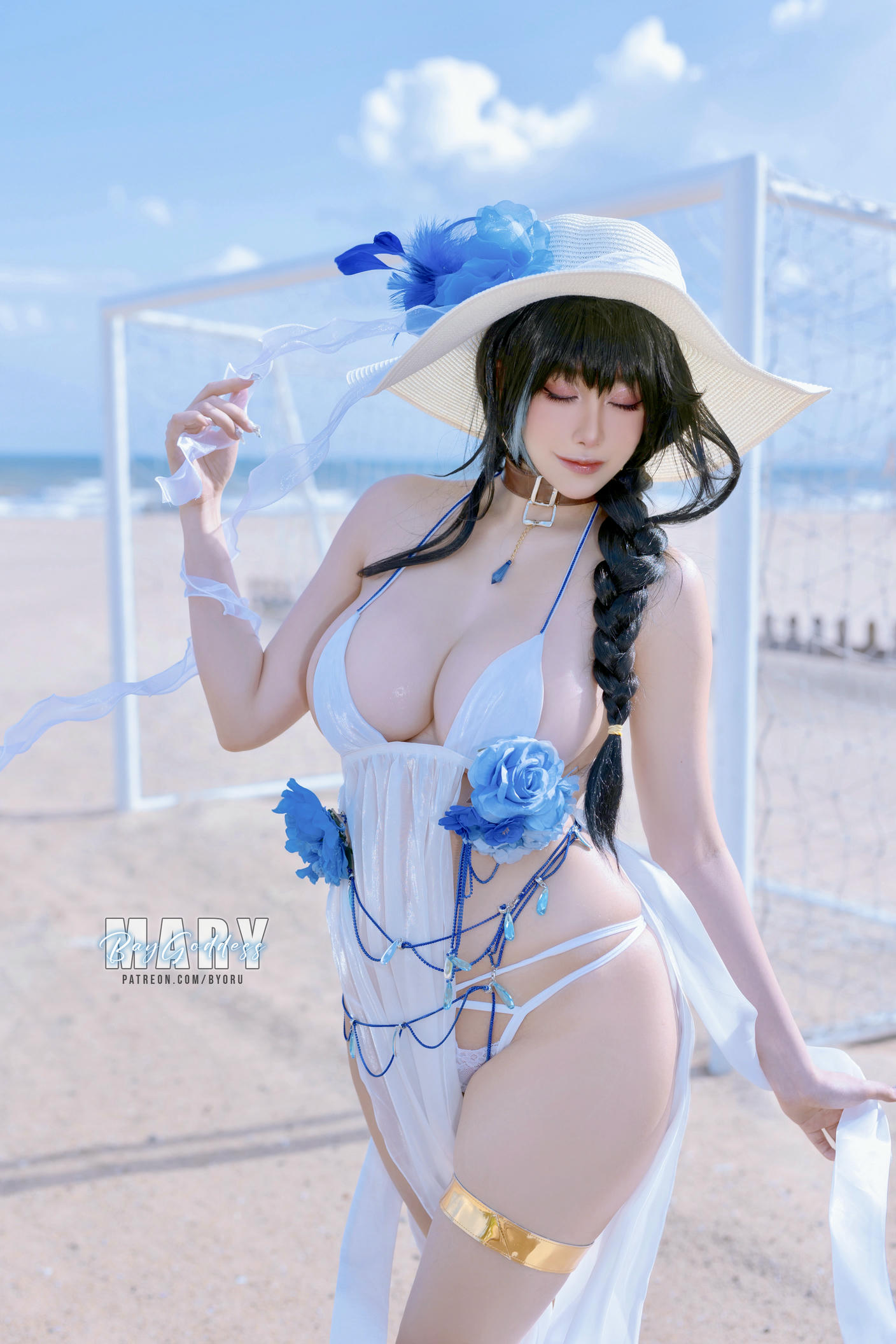 日本coser-Byoru NO.178 Mary Bay Goddess [52P8V 424MB]-Mary HD_第2集