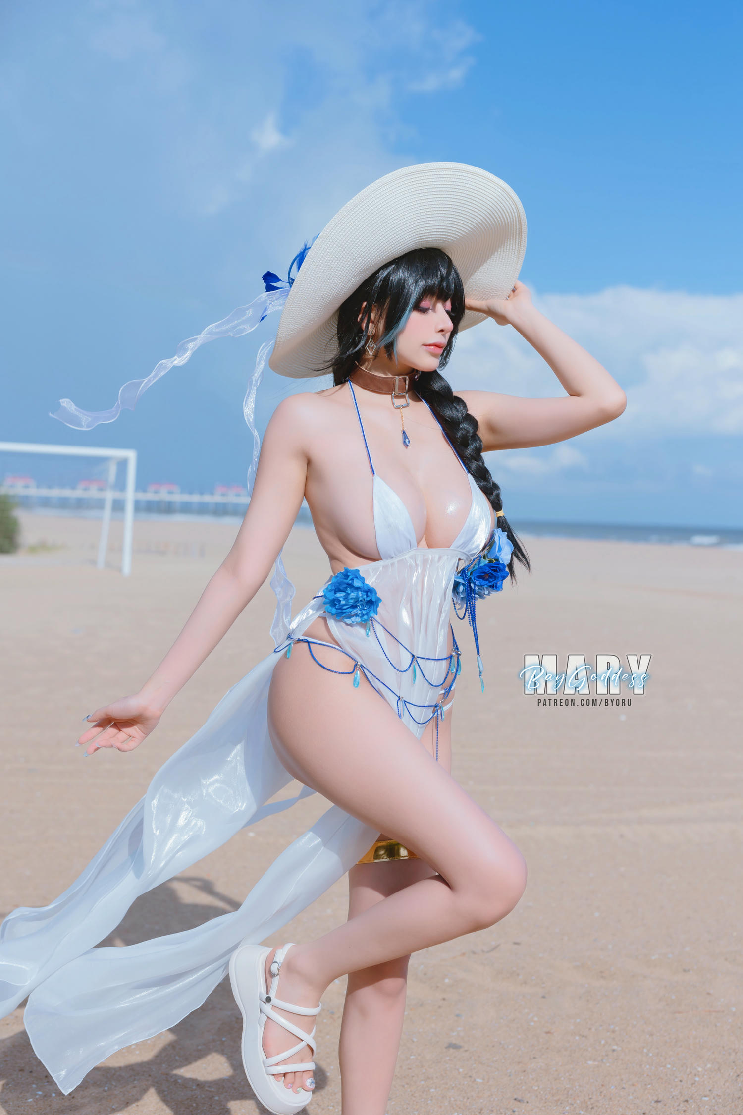 日本coser-Byoru NO.178 Mary Bay Goddess [52P8V 424MB]-Mary HD_第2集