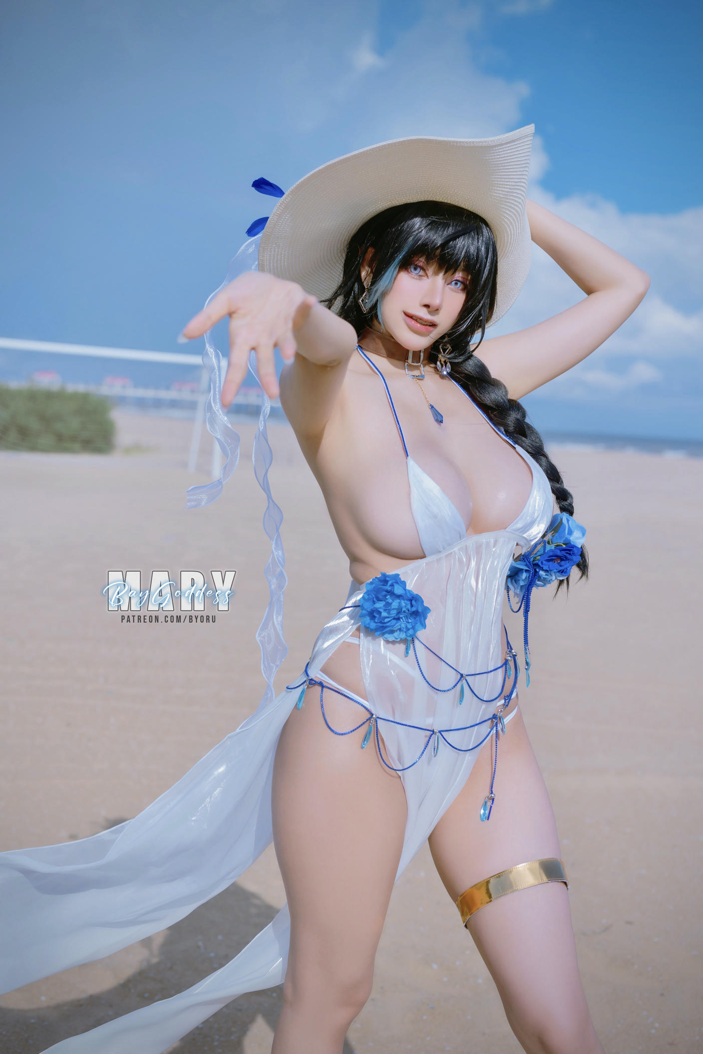 日本coser-Byoru NO.178 Mary Bay Goddess [52P8V 424MB]-Mary HD_第2集
