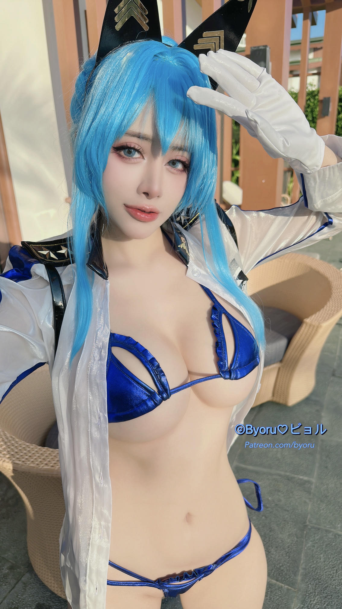 日本coser-Byoru NO.181 Helm Aquamarine FULL [58P／375MB]_第2集