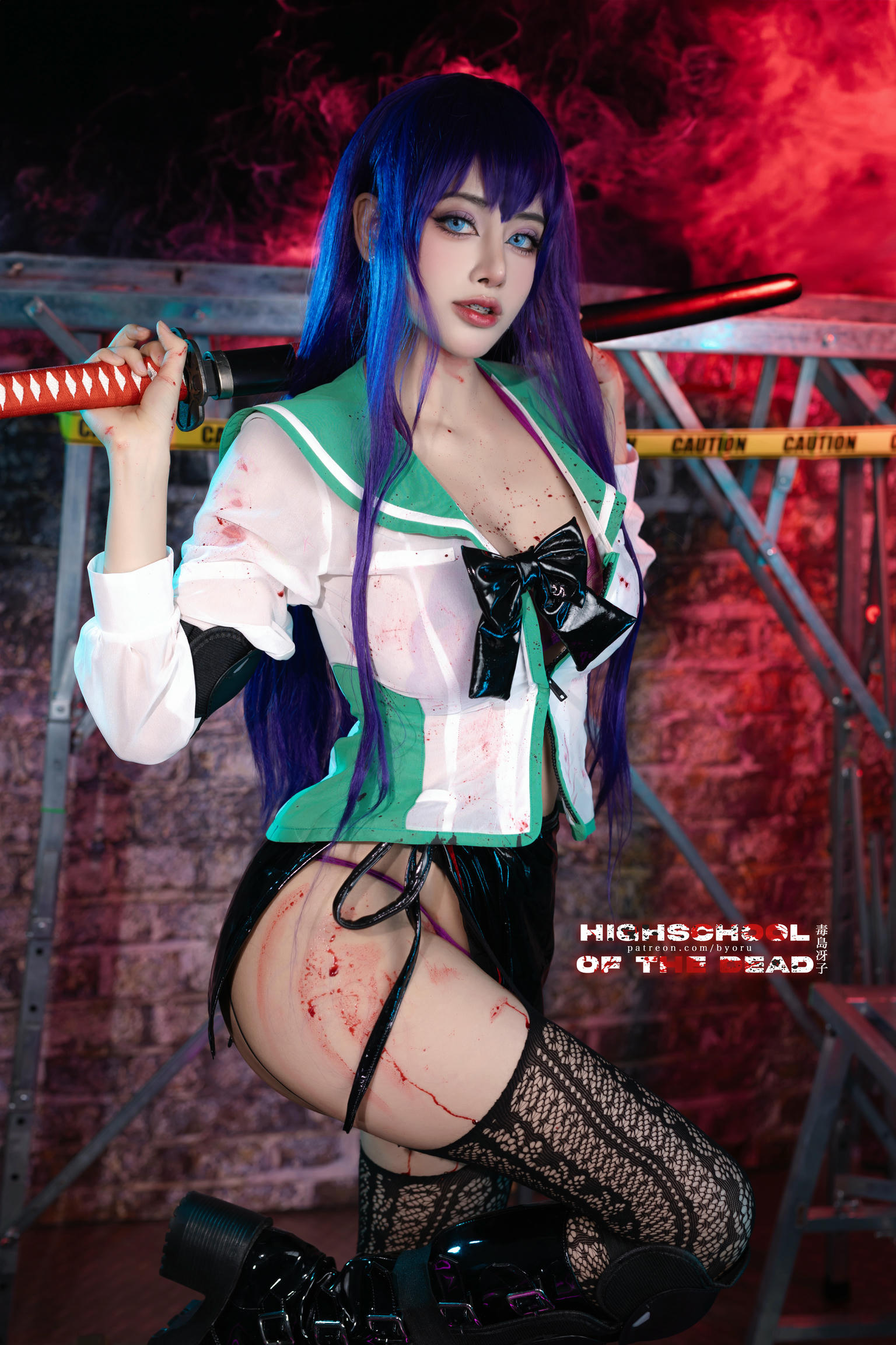 日本coser-Byoru NO.183 Saeko Busujima [48P／414MB]_第1集