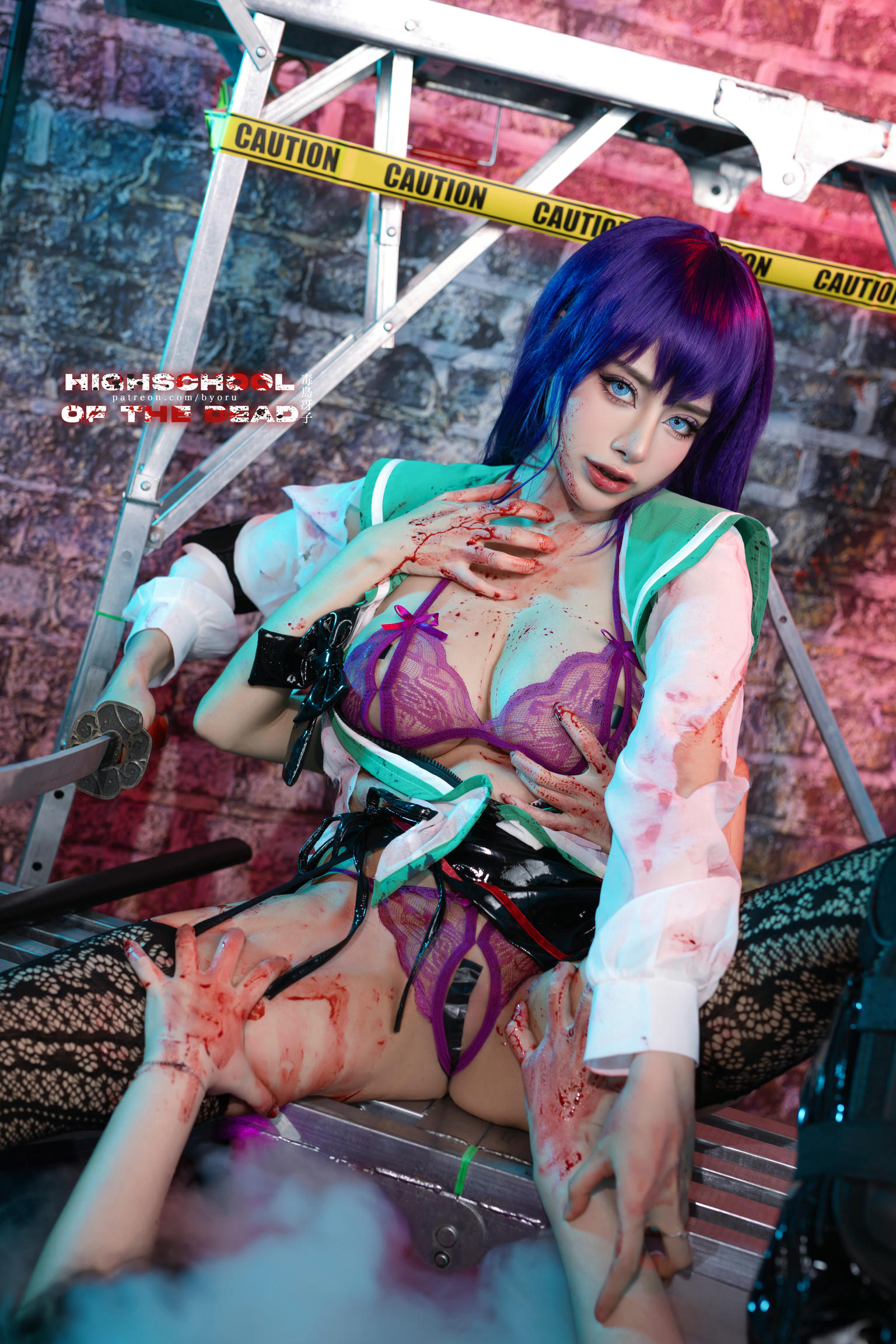 日本coser-Byoru NO.183 Saeko Busujima [48P／414MB]_第1集