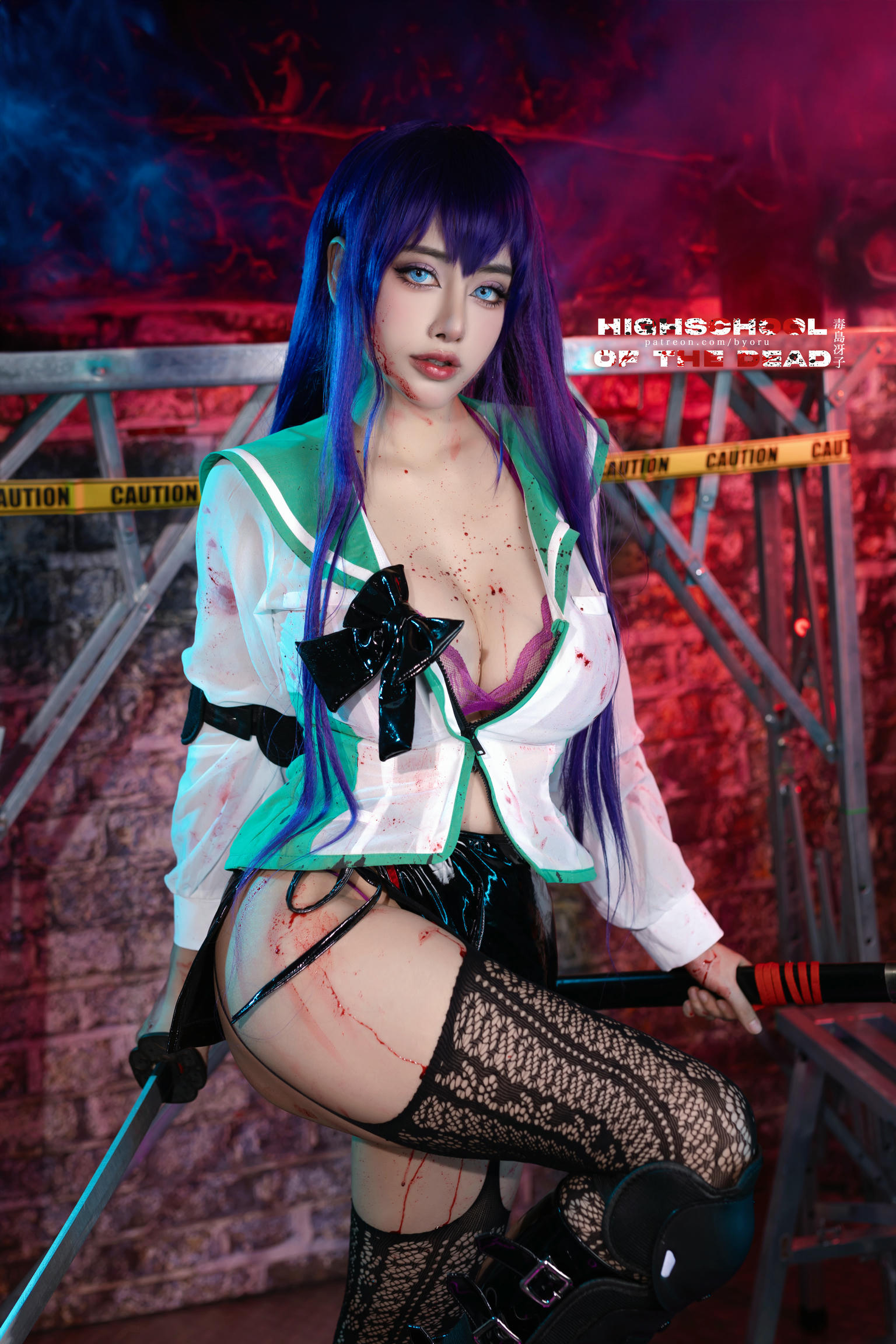 日本coser-Byoru NO.183 Saeko Busujima [48P／414MB]_第1集