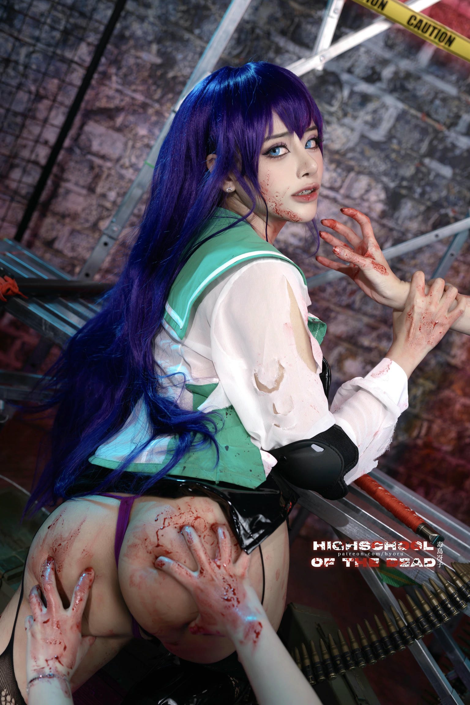 日本coser-Byoru NO.183 Saeko Busujima [48P／414MB]_第2集