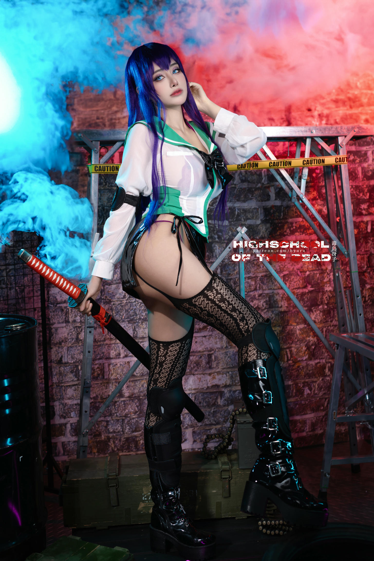 日本coser-Byoru NO.183 Saeko Busujima [48P／414MB]_第2集