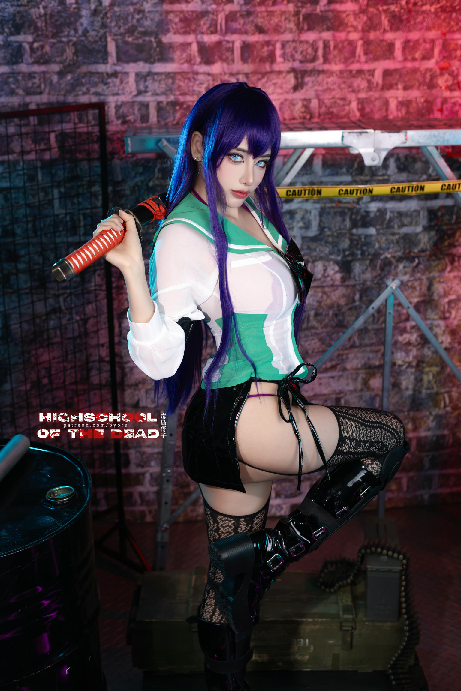 日本coser-Byoru NO.183 Saeko Busujima [48P／414MB]_第3集