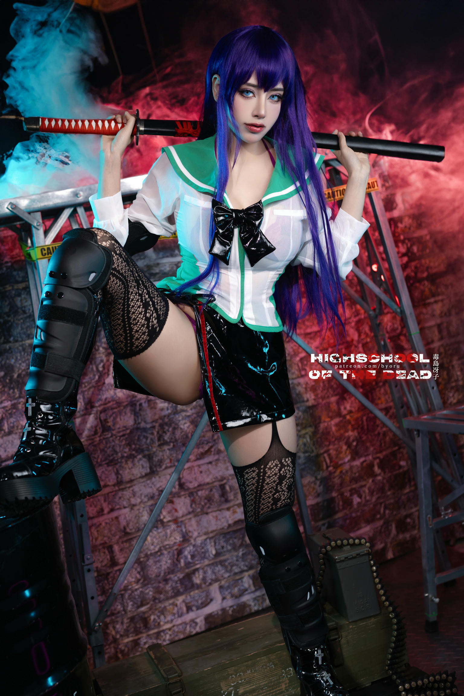 日本coser-Byoru NO.183 Saeko Busujima [48P／414MB]_第3集