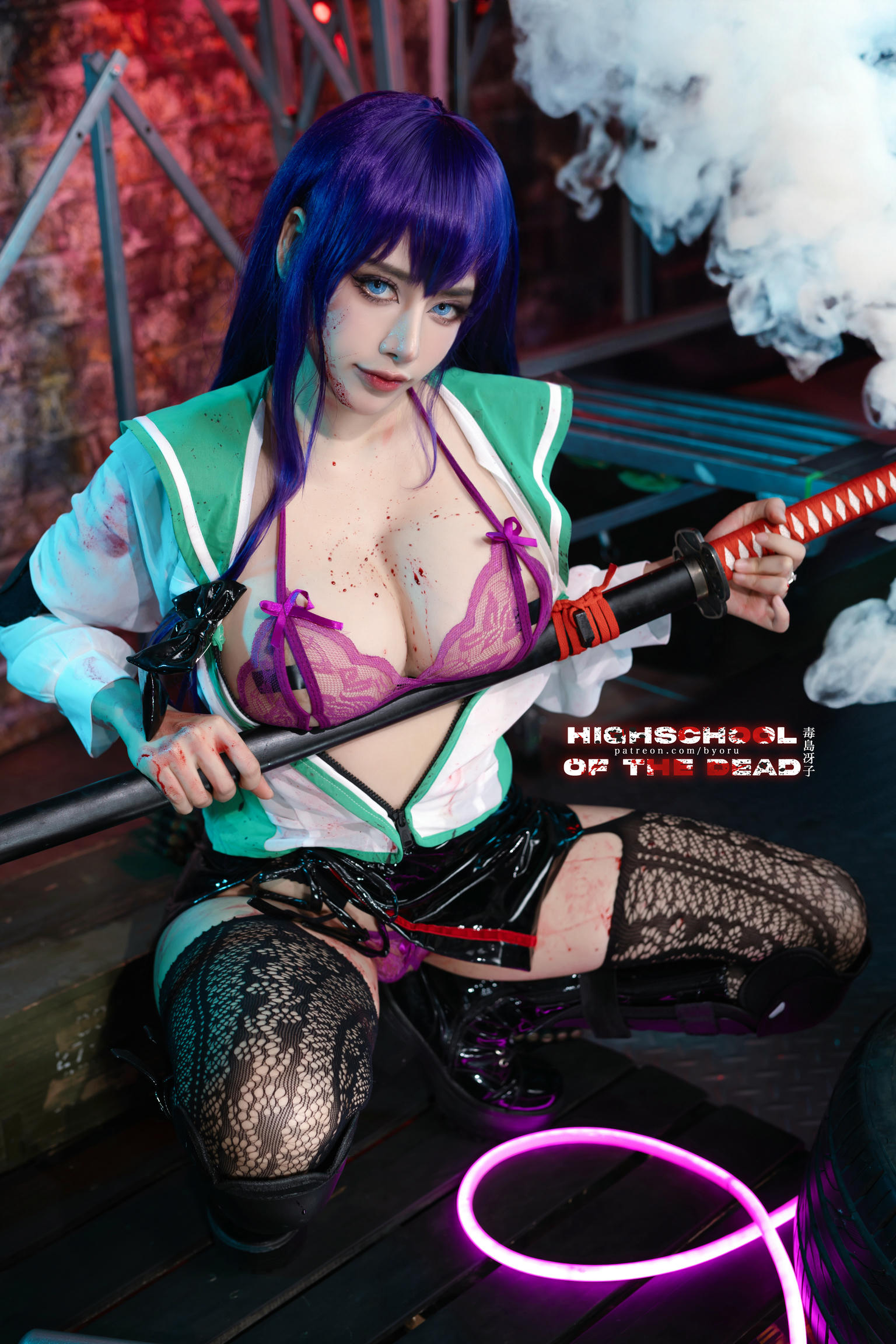 日本coser-Byoru NO.190 Saeko Busujima HD [47P+9V／1.38GB]_第1集