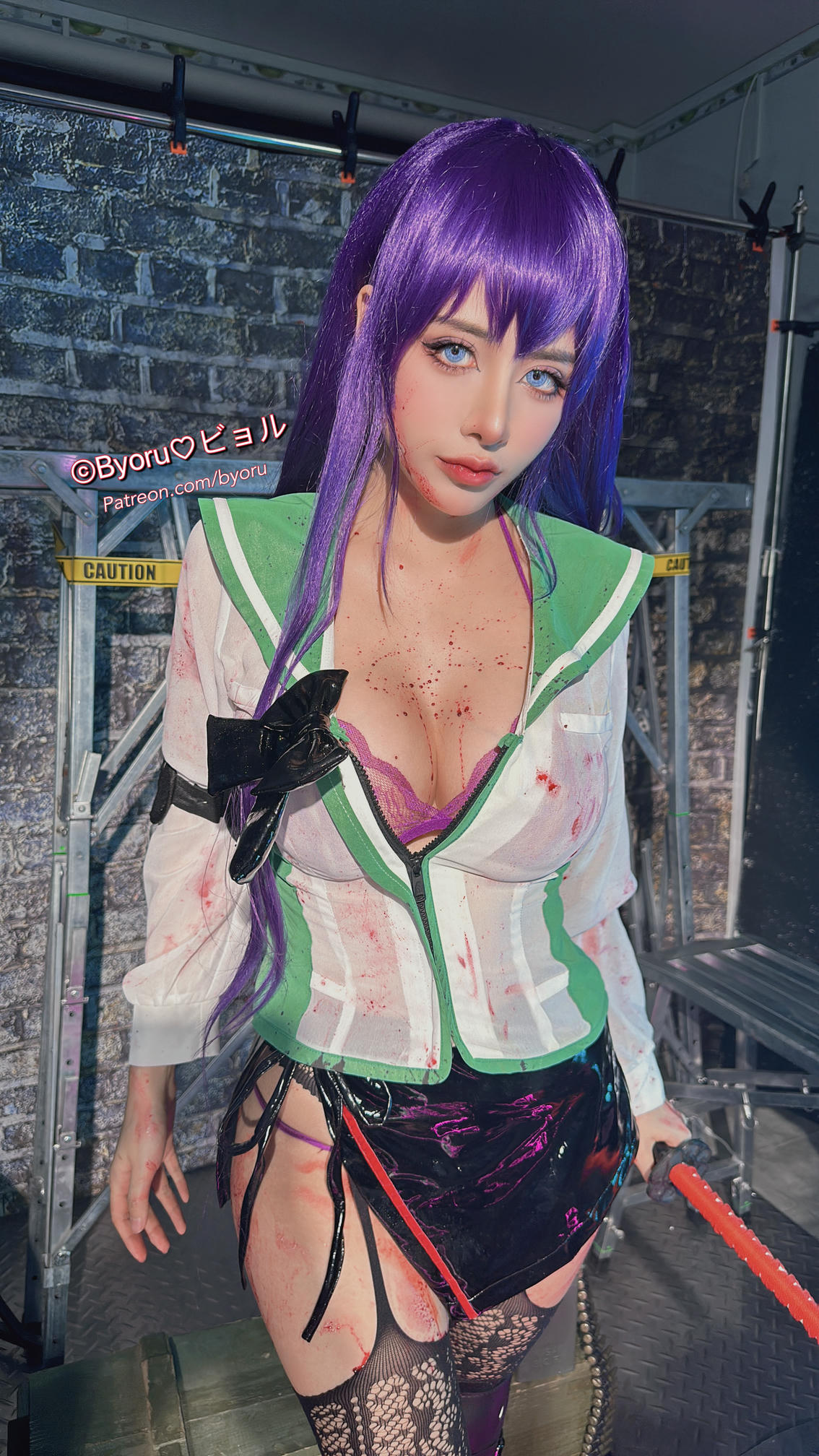 日本coser-Byoru NO.190 Saeko Busujima HD [47P+9V／1.38GB]_第2集