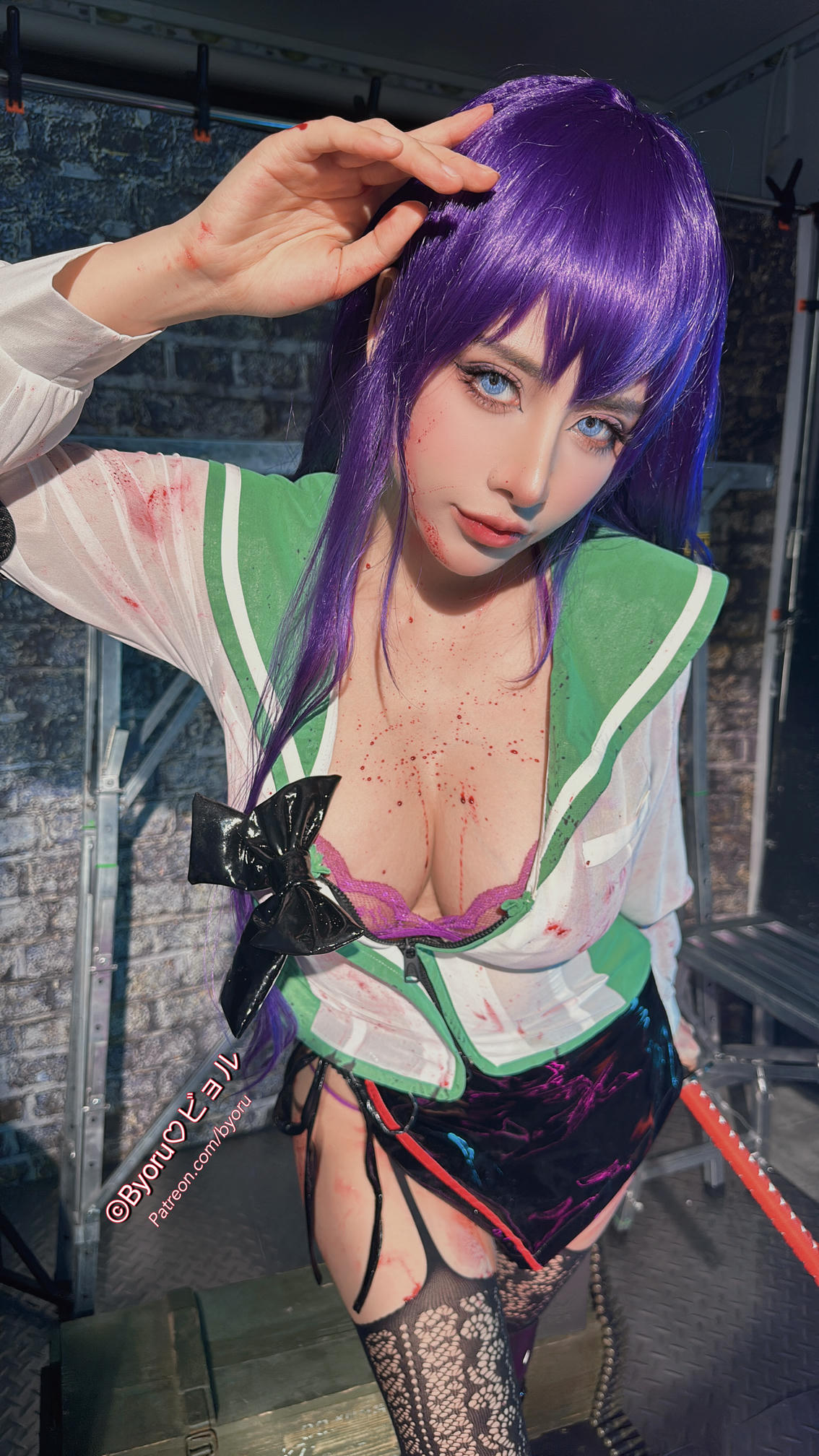 日本coser-Byoru NO.190 Saeko Busujima HD [47P+9V／1.38GB]_第2集