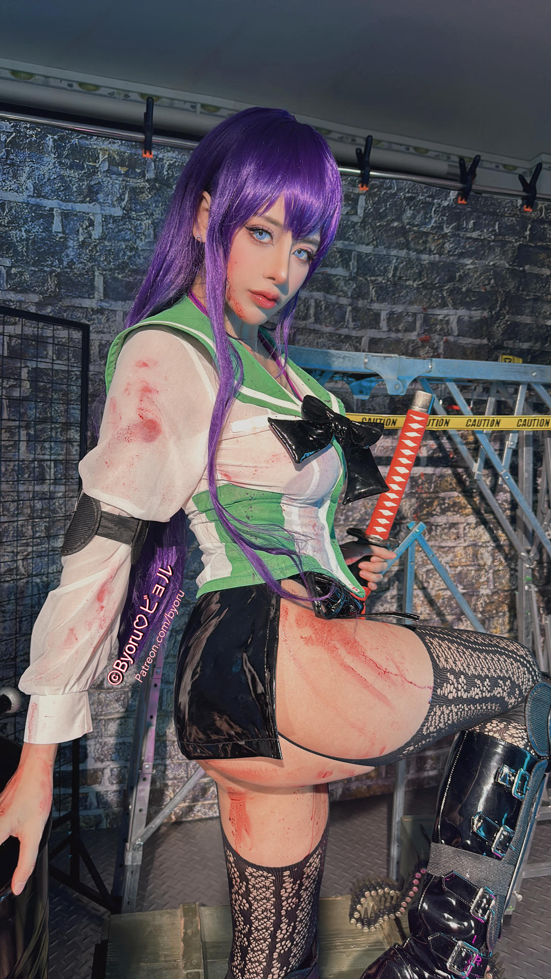 日本coser-Byoru NO.190 Saeko Busujima HD [47P+9V／1.38GB]_第3集