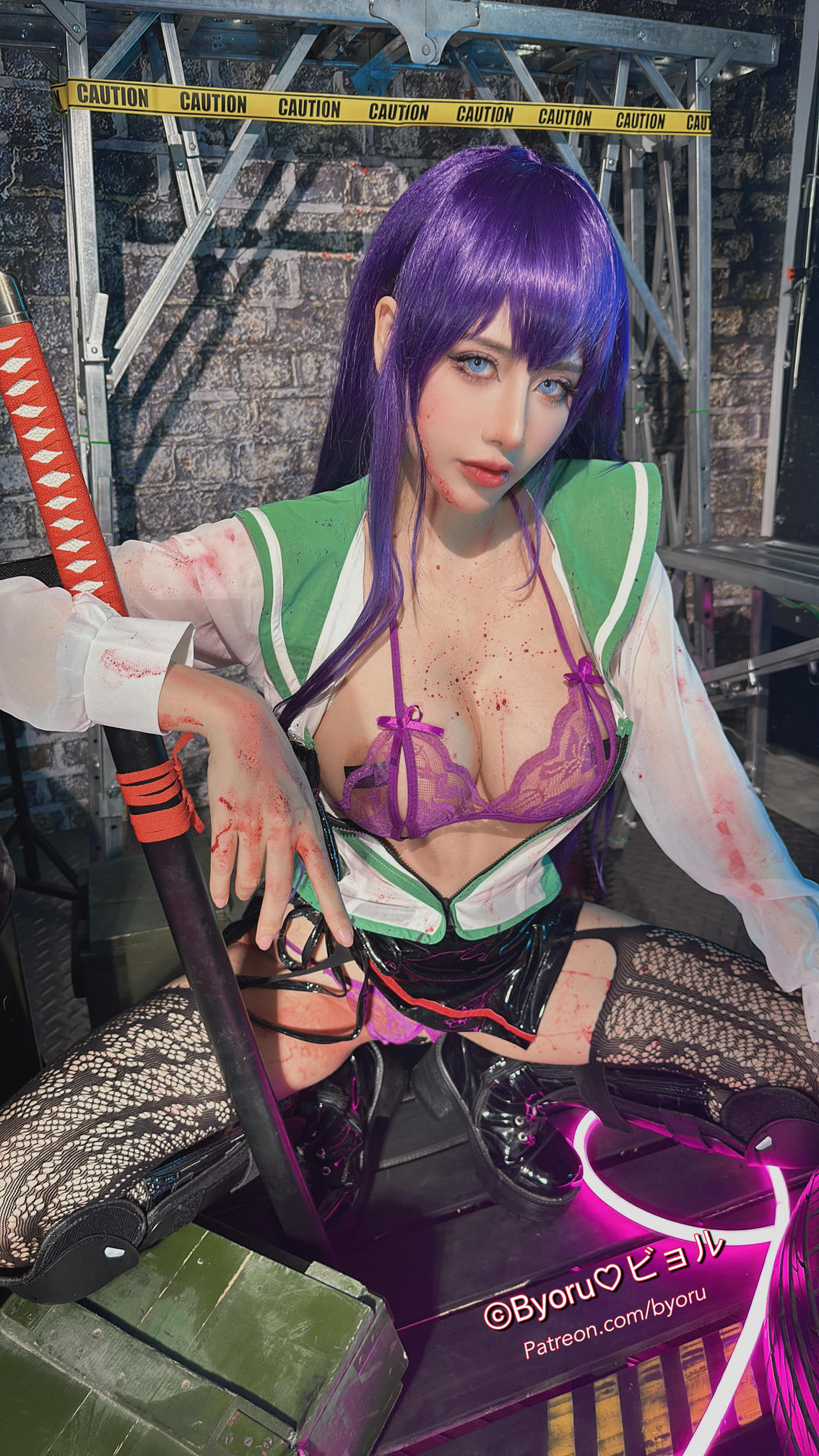 日本coser-Byoru NO.190 Saeko Busujima HD [47P+9V／1.38GB]_第3集