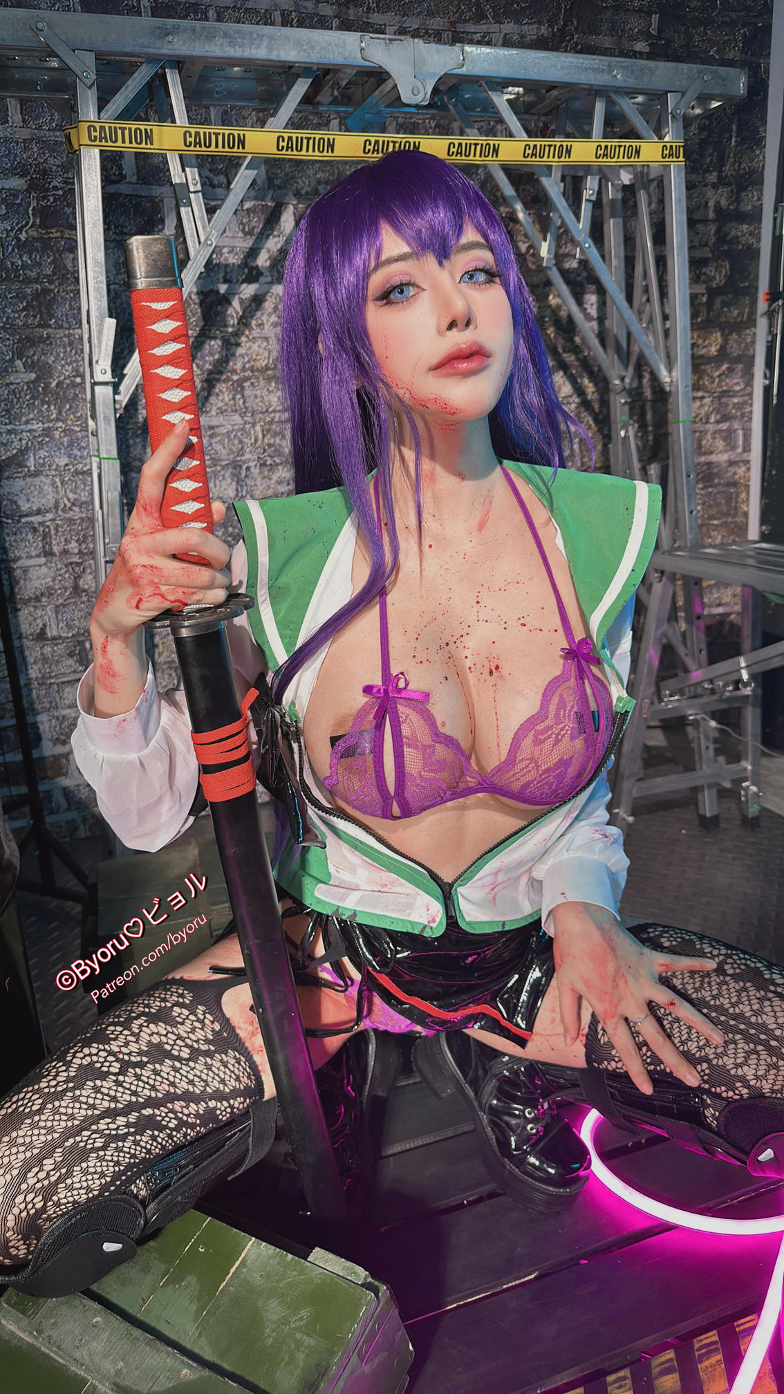 日本coser-Byoru NO.190 Saeko Busujima HD [47P+9V／1.38GB]_第3集